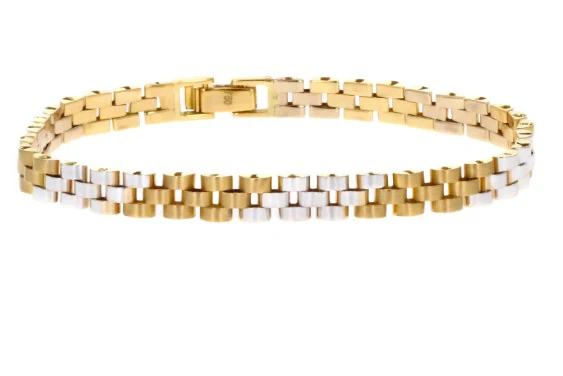 WF 18K YELLOW & WHITE GOLD BRACELET