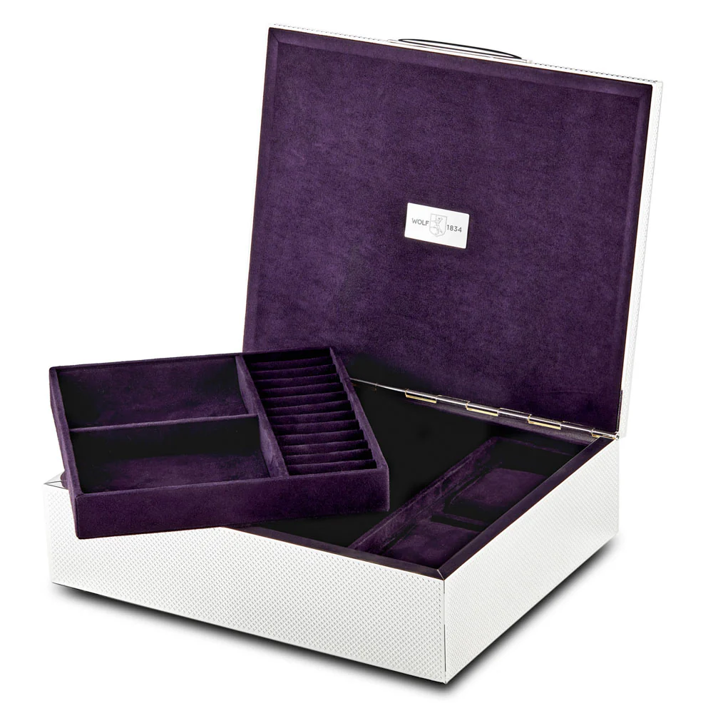 WOLF Silver Watch Jewelry and Legacy Box