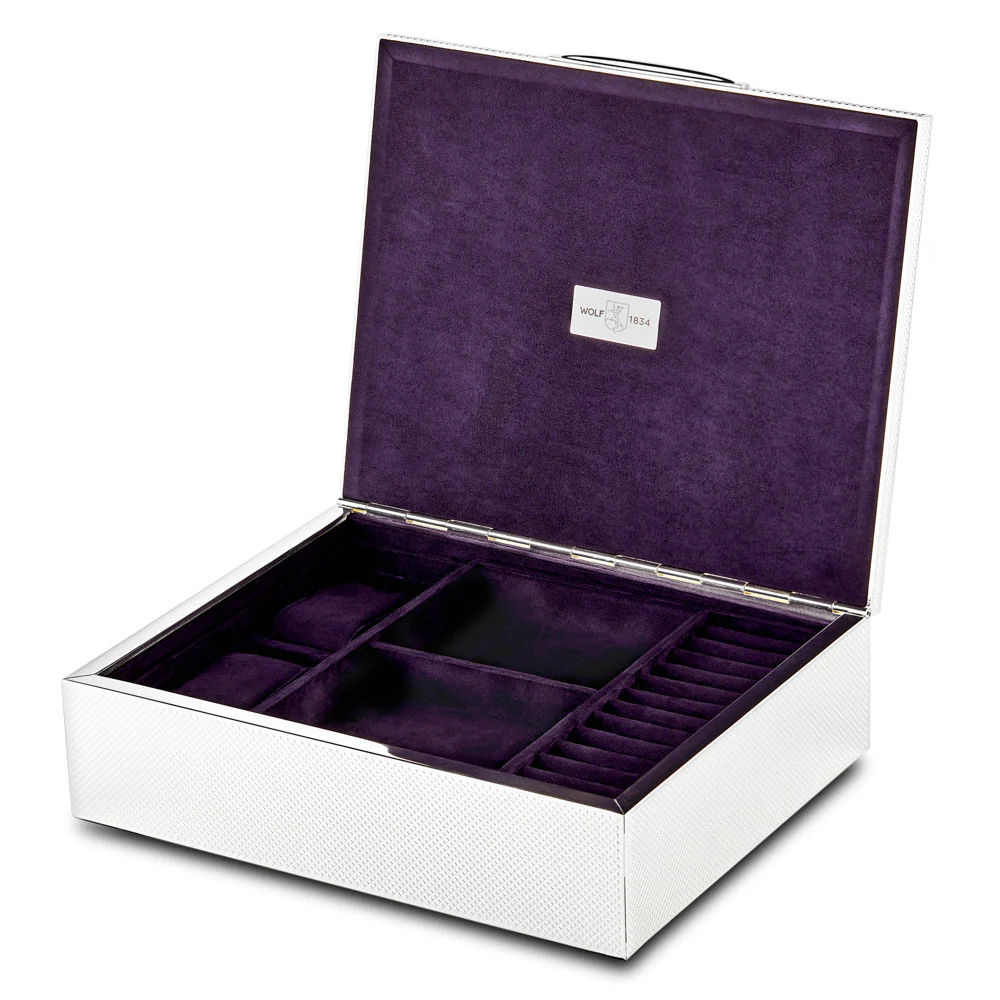 WOLF Silver Watch Jewelry and Legacy Box - Image 4