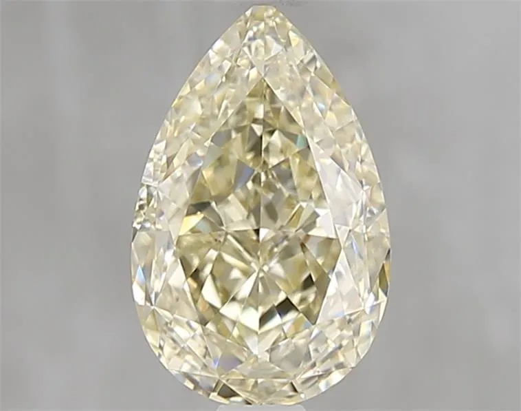 2.22ct Pear Natural Diamond (Colour Fancy Light Yellow, Clarity IF, GIA Certified)
