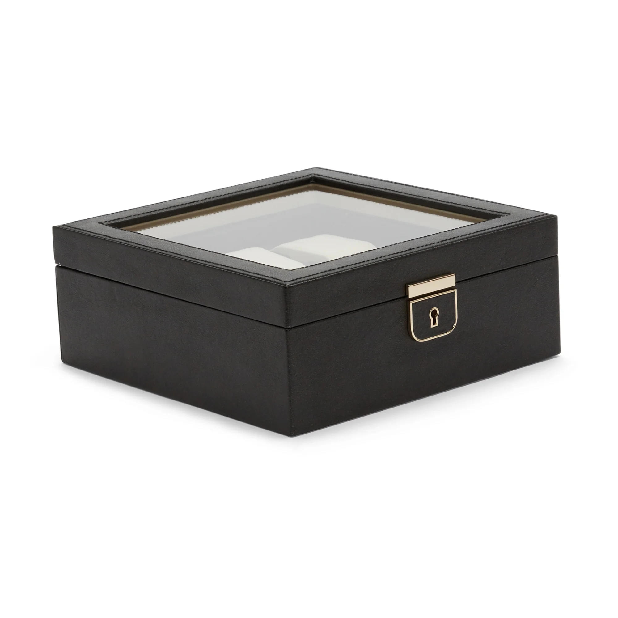 WOLF Palermo 6 Piece Watch Box | Black - Image 4