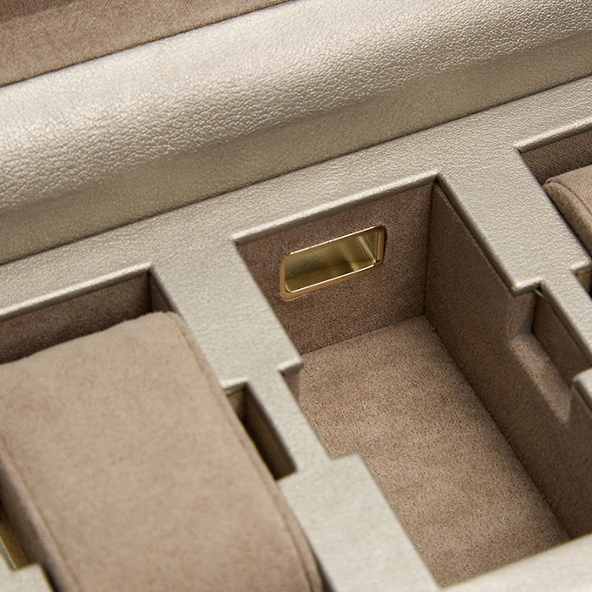 WOLF Palermo 6 Piece Watch Box | Pewter - Image 2