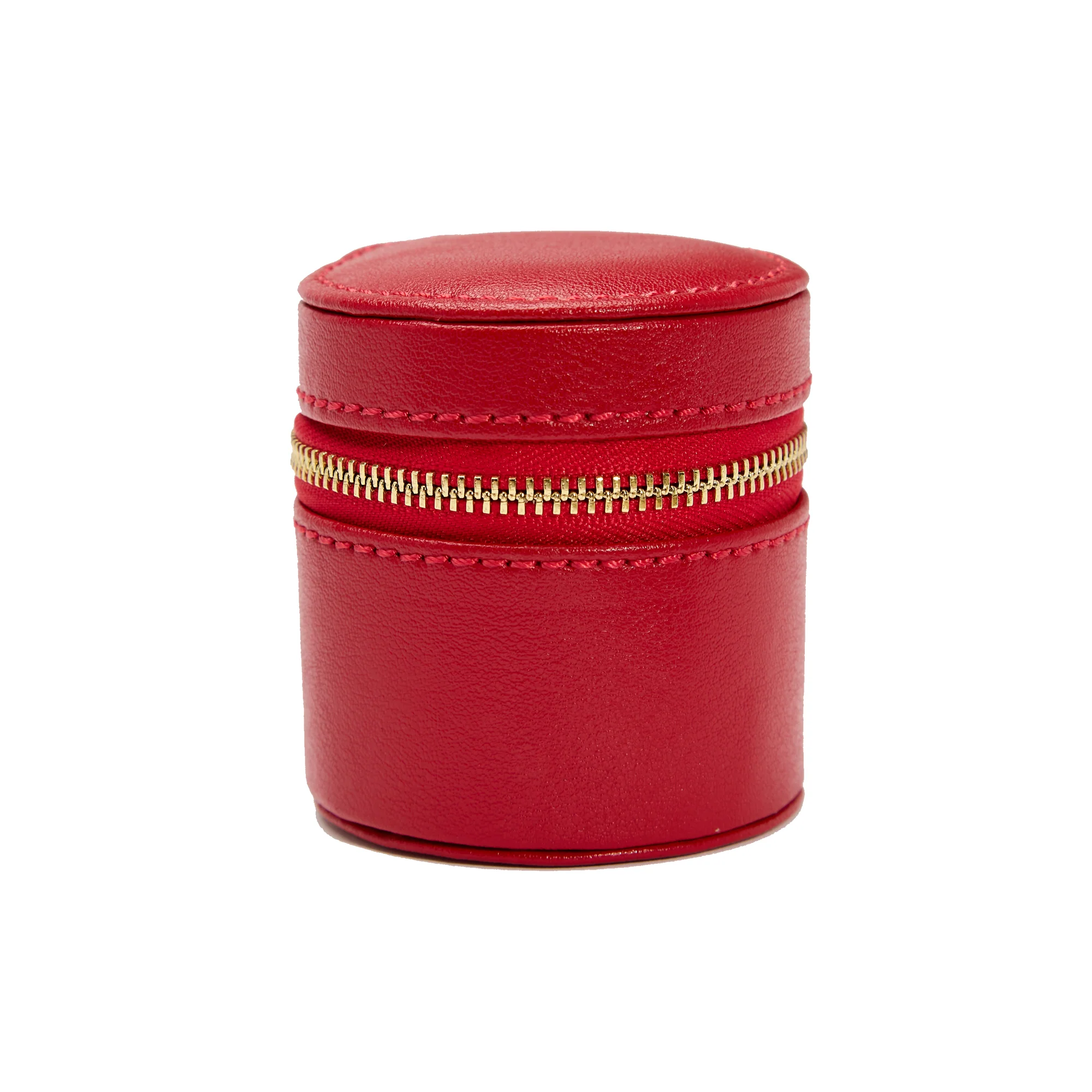 WOLF Palermo Double Watch Roll with Jewelry Pouch | Red - Image 5