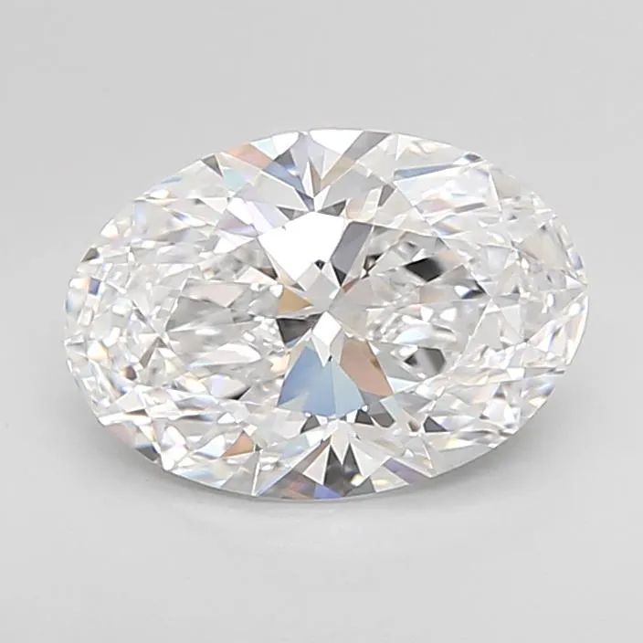 3.00ct Oval Lab Grown Diamond (Colour D, Clarity IF, Cut EX, IGI Certified)