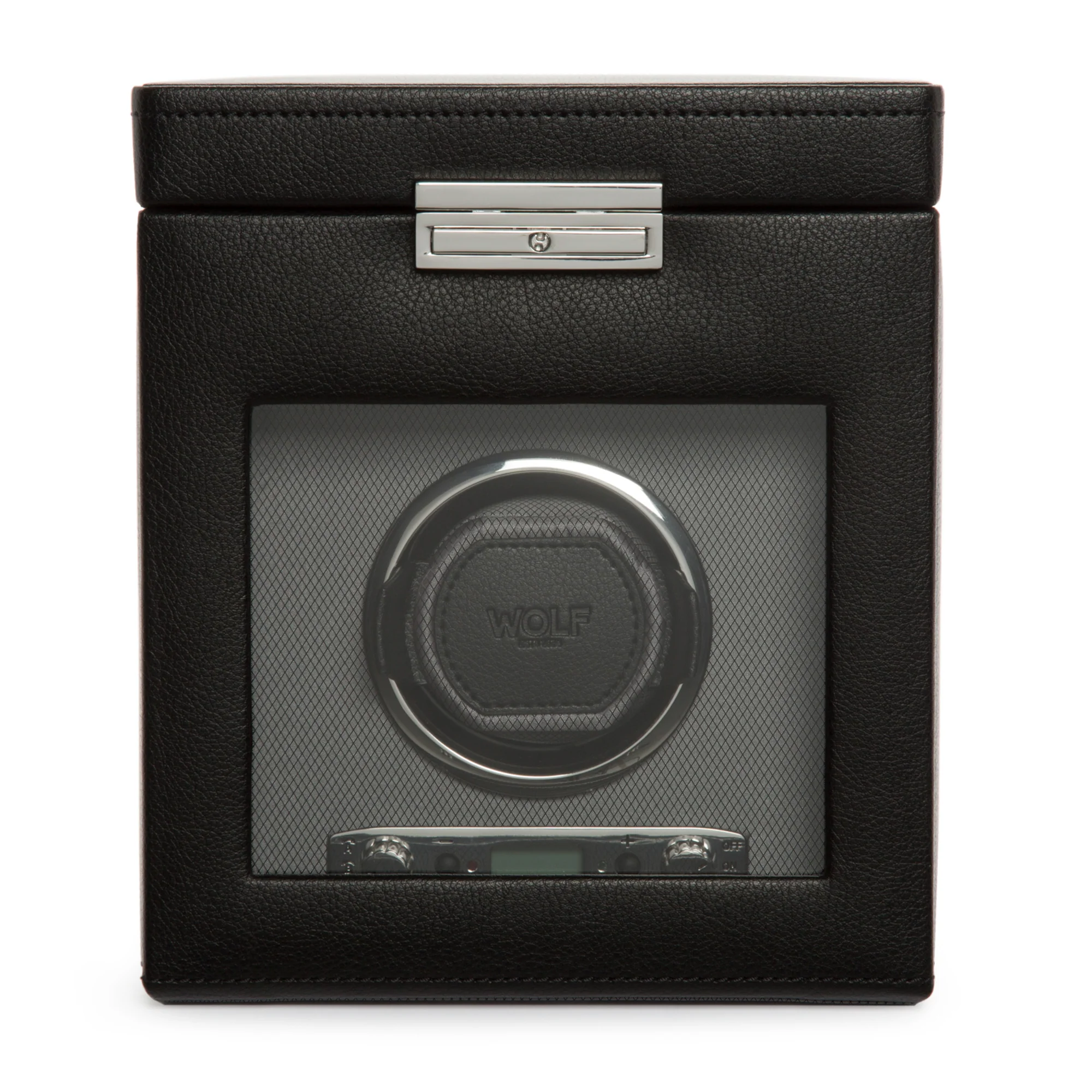 WOLF Viceroy Single Watch Winder with Storage | Black - Image 2