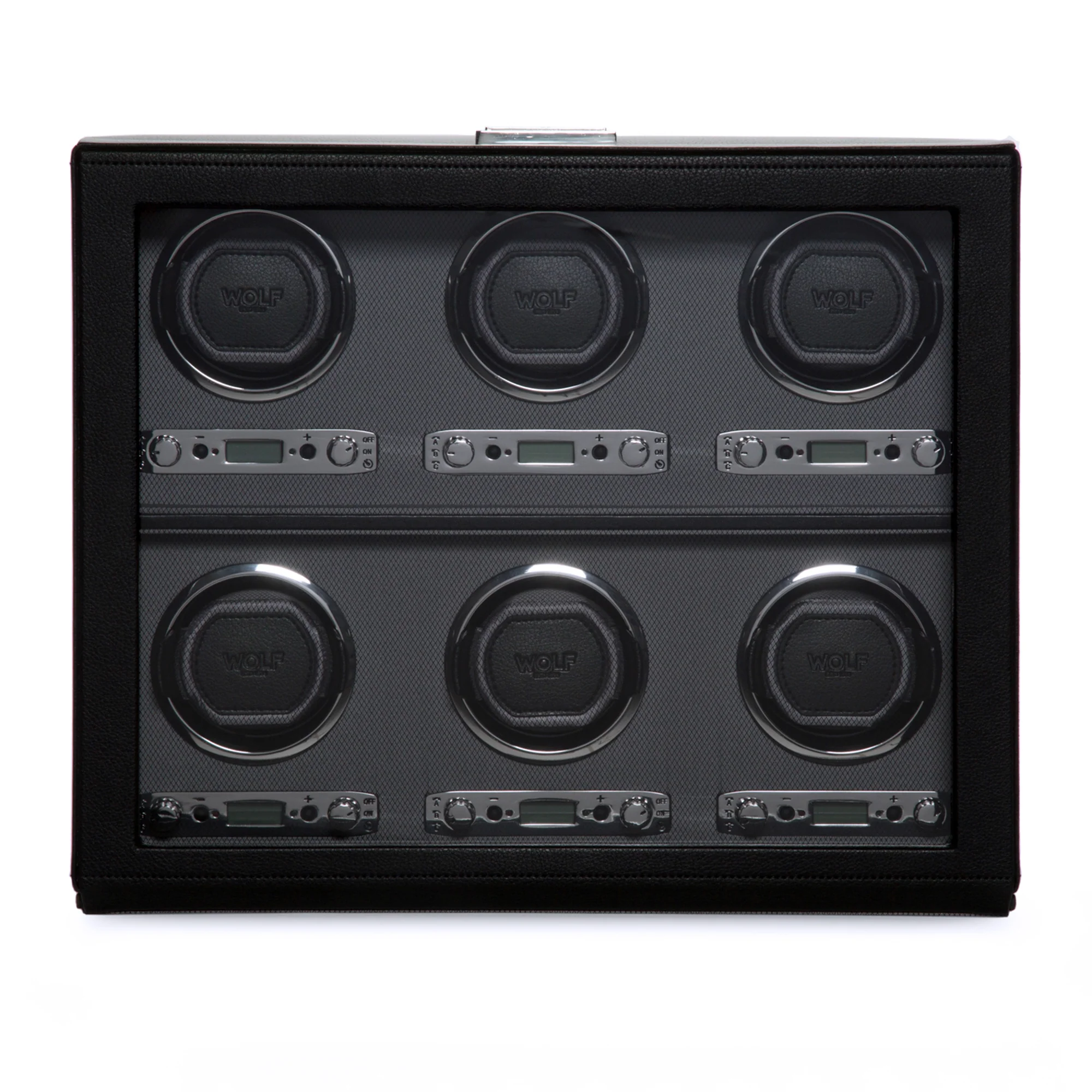 WOLF Viceroy 6 Piece Watch Winder | Black - Image 2