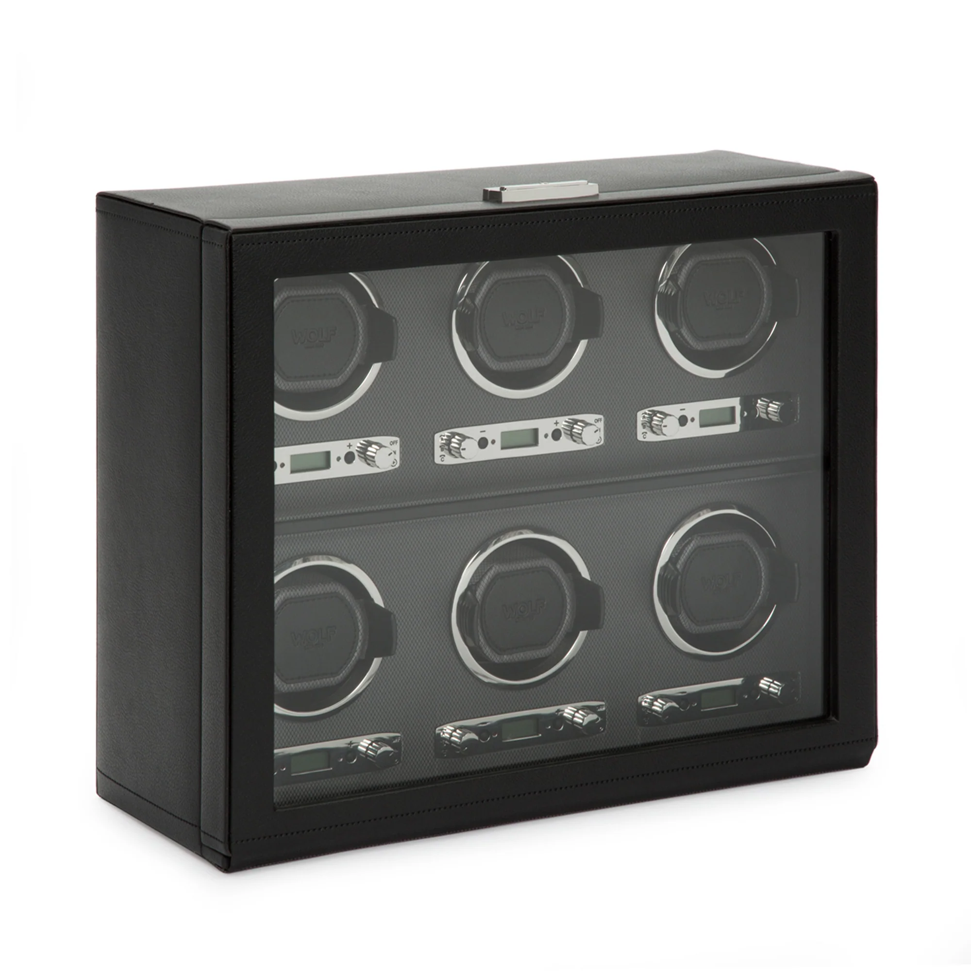 WOLF Viceroy 6 Piece Watch Winder | Black - Image 3