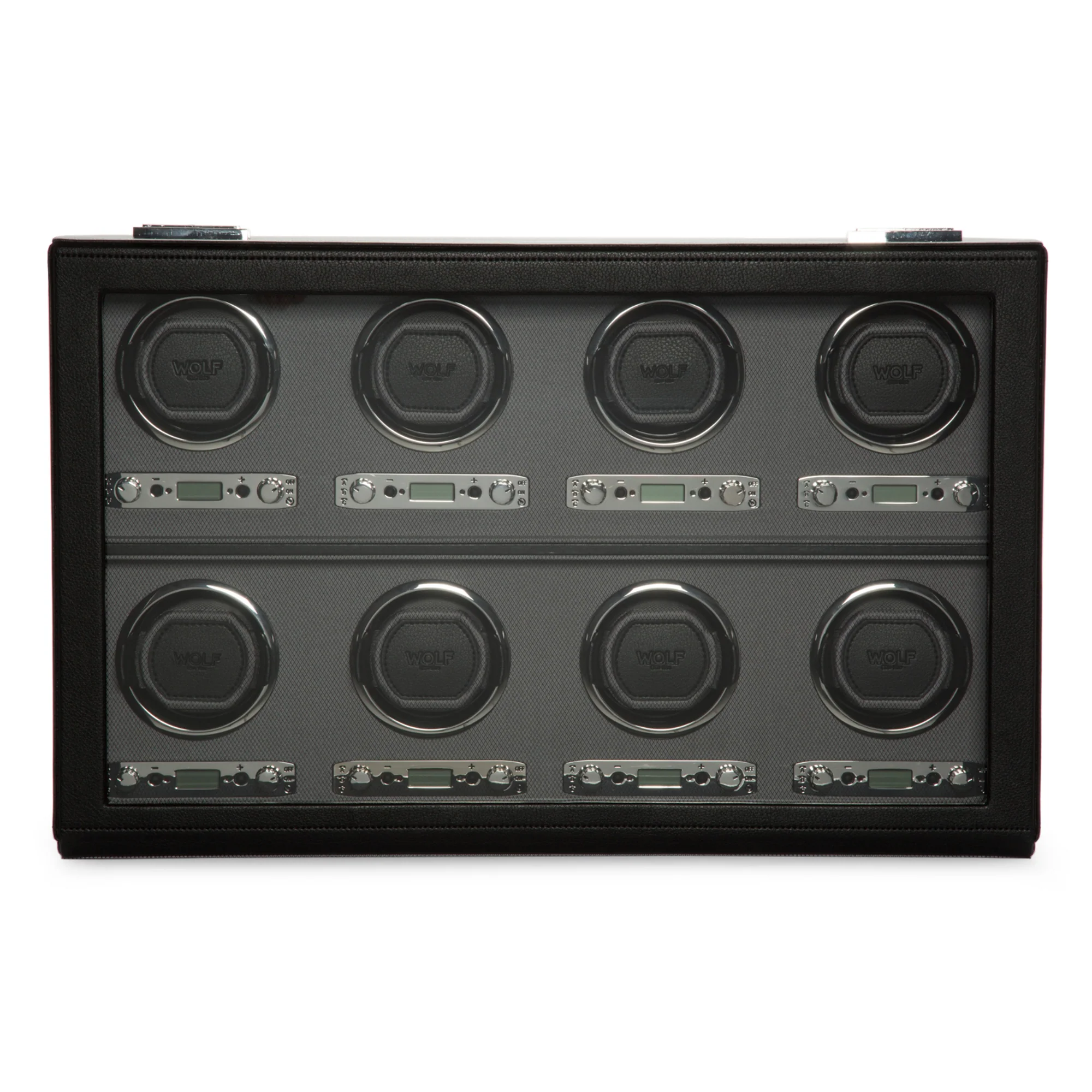 WOLF Viceroy 8 Piece Watch Winder | Black - Image 2