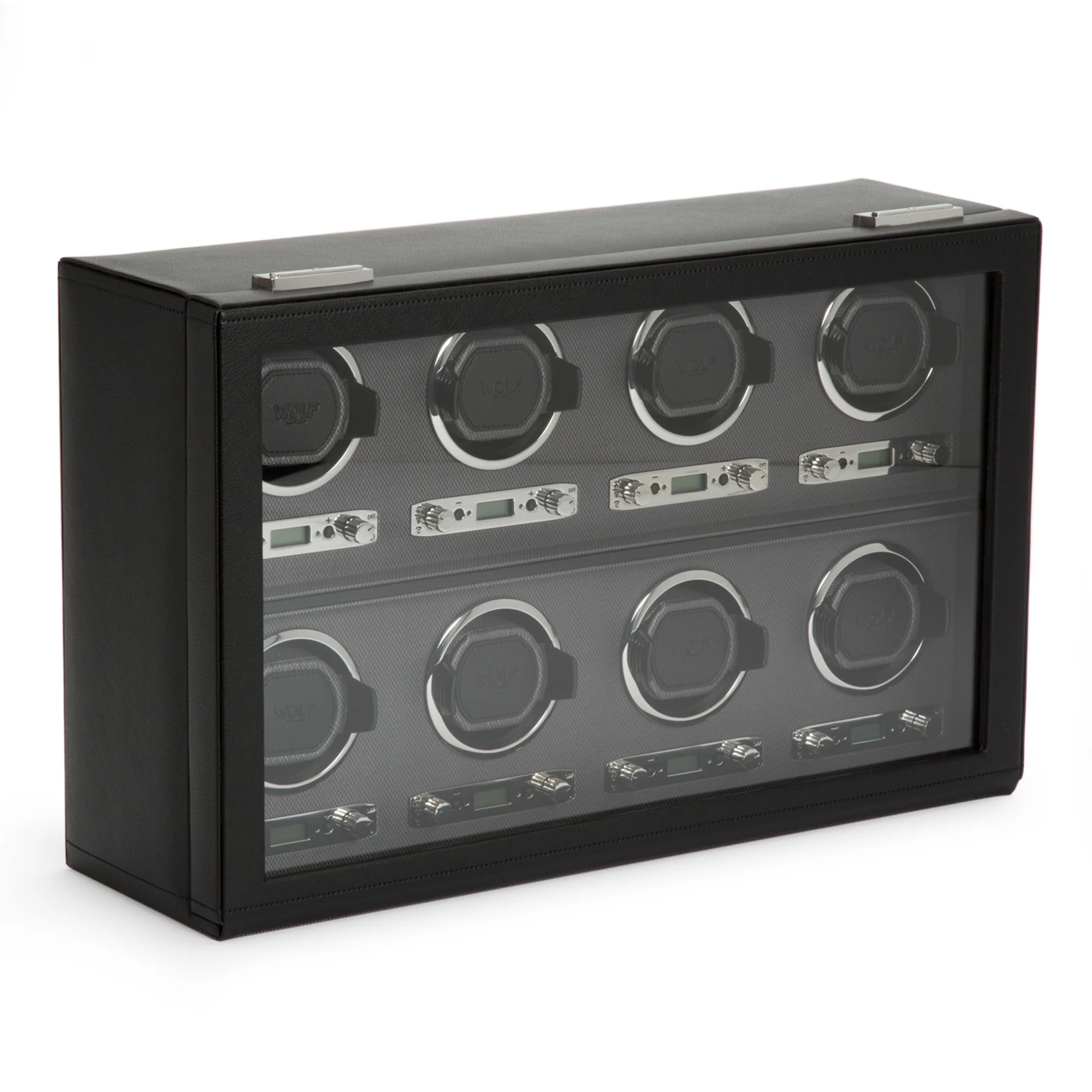 WOLF Viceroy 8 Piece Watch Winder | Black - Image 3