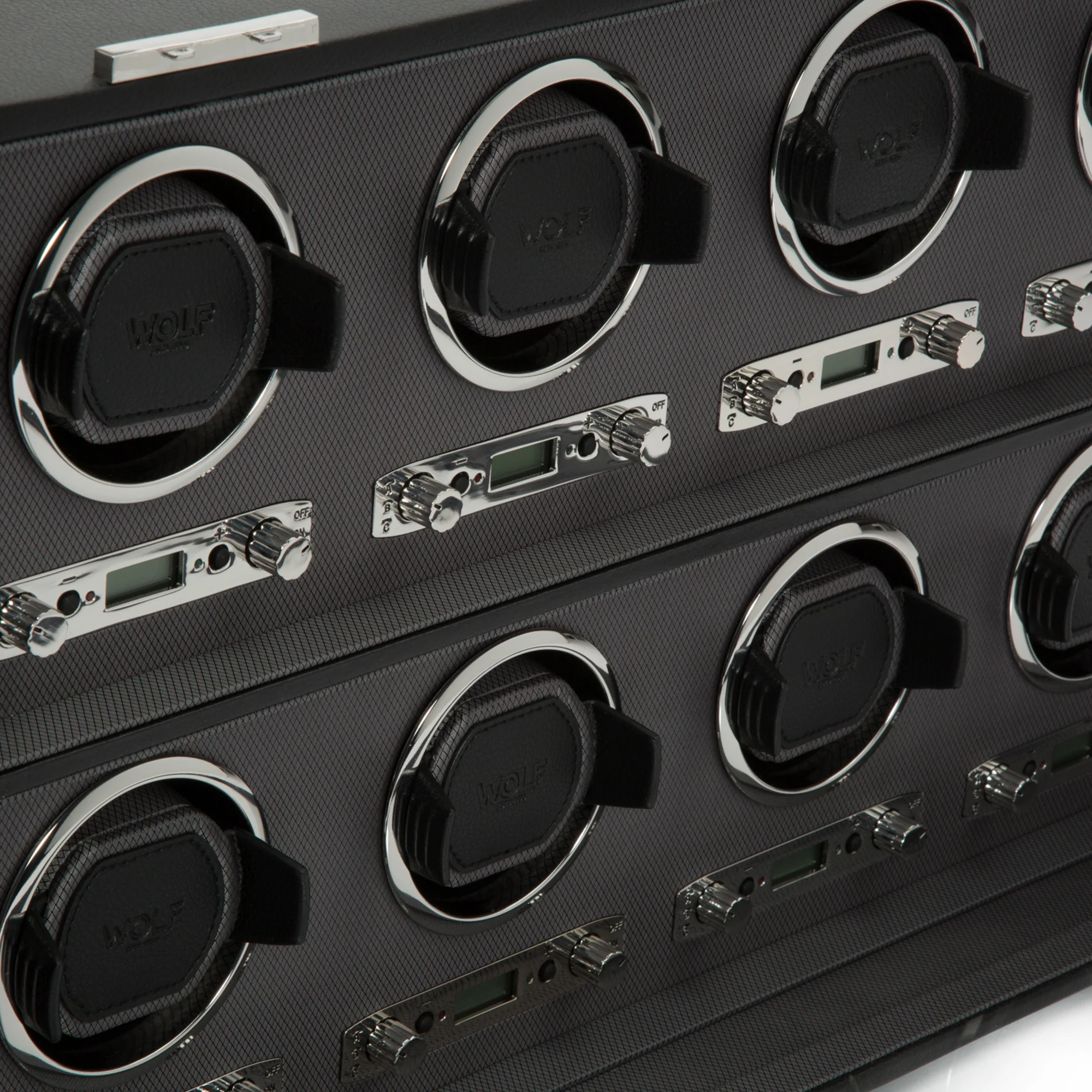 WOLF Viceroy 8 Piece Watch Winder | Black - Image 4