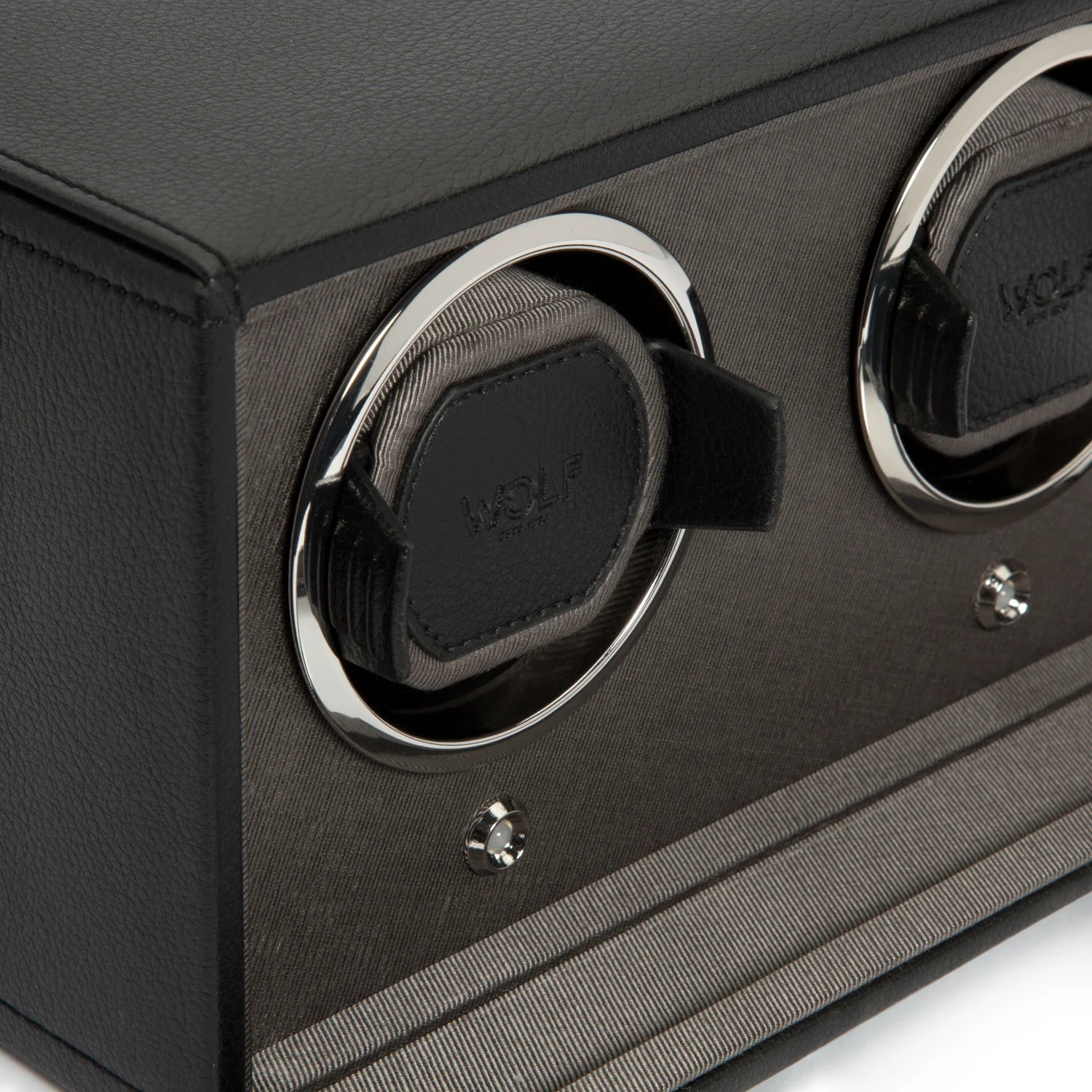 WOLF Cub Double Watch Winder with Cover | Black - Image 6