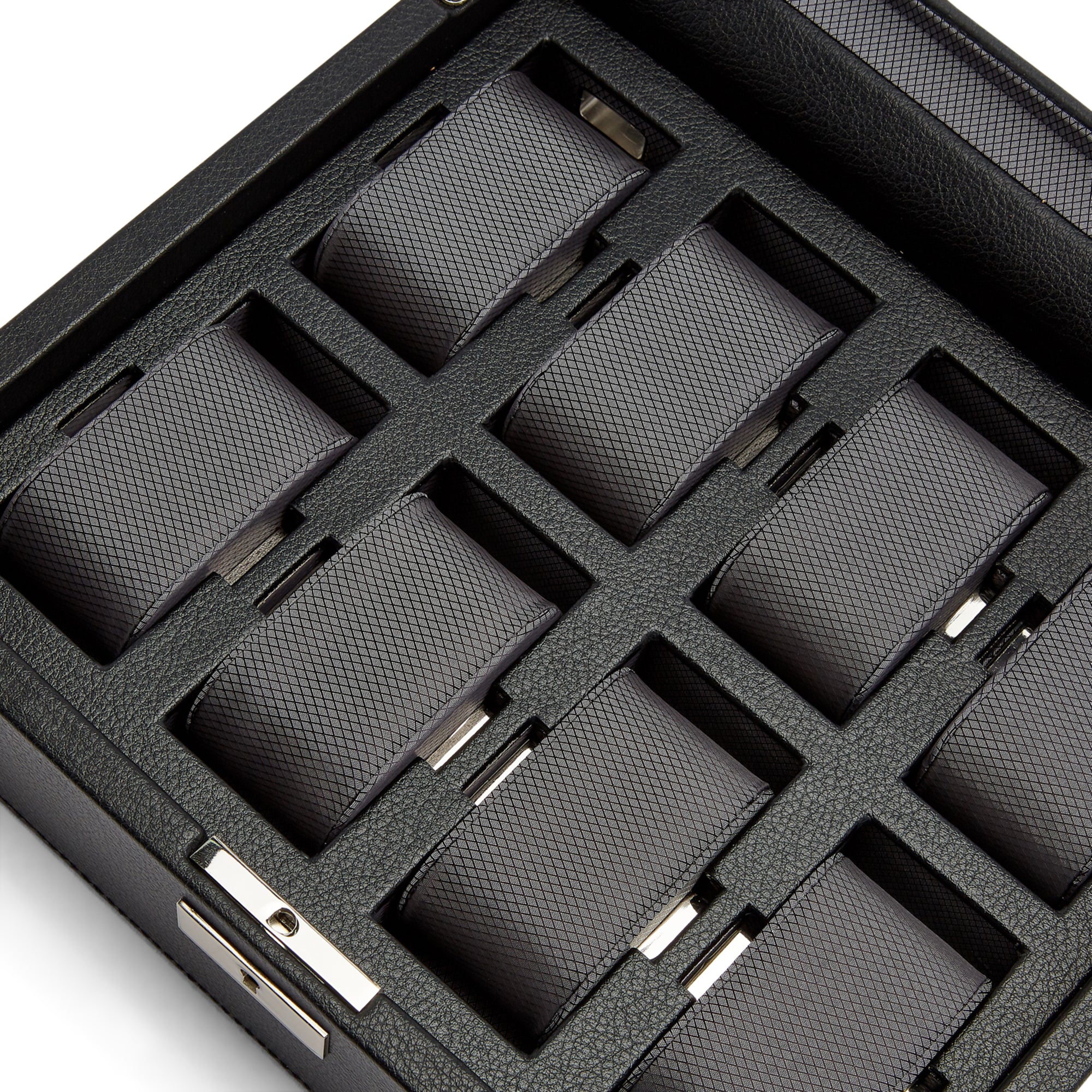 WOLF Viceroy 8 Piece Watch Box | Black - Image 5