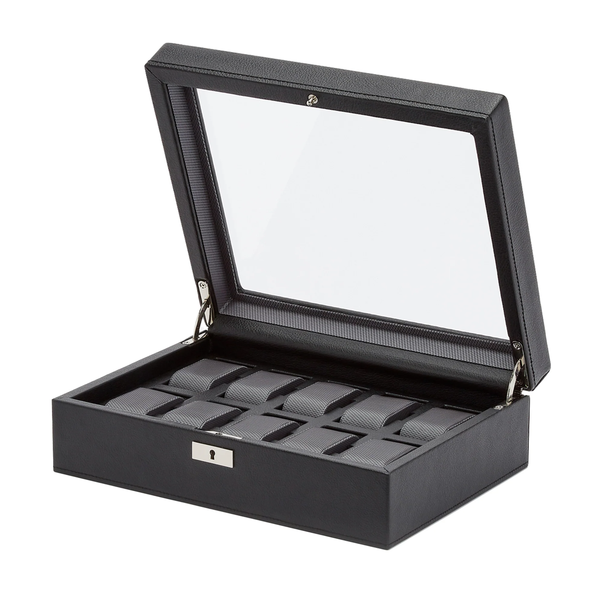 WOLF Viceroy 10 Piece Watch Box | Black