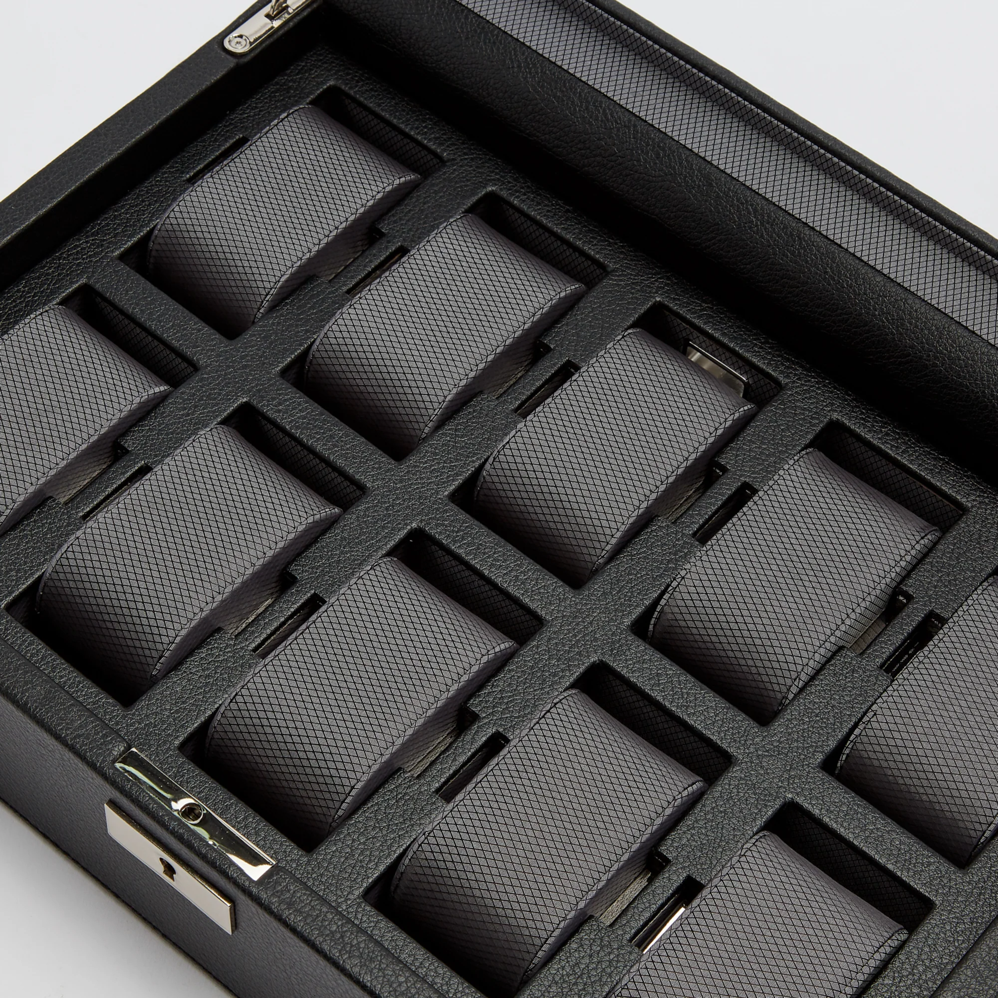 WOLF Viceroy 10 Piece Watch Box | Black - Image 5