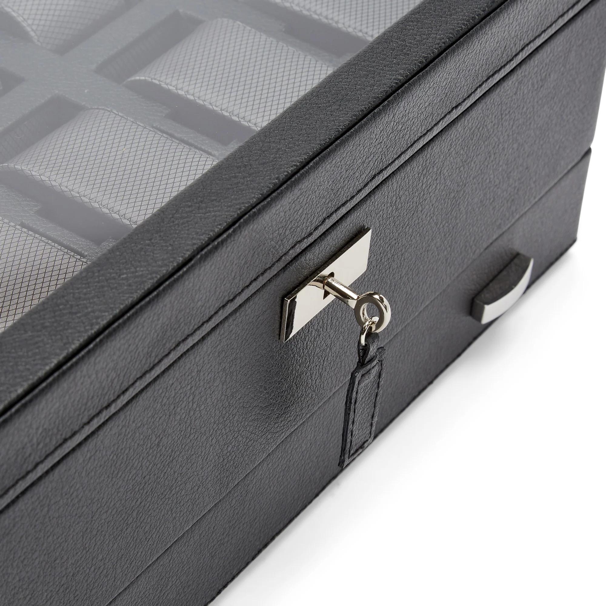 WOLF Viceroy 10 Piece Watch Box with Drawer | Black - Image 7