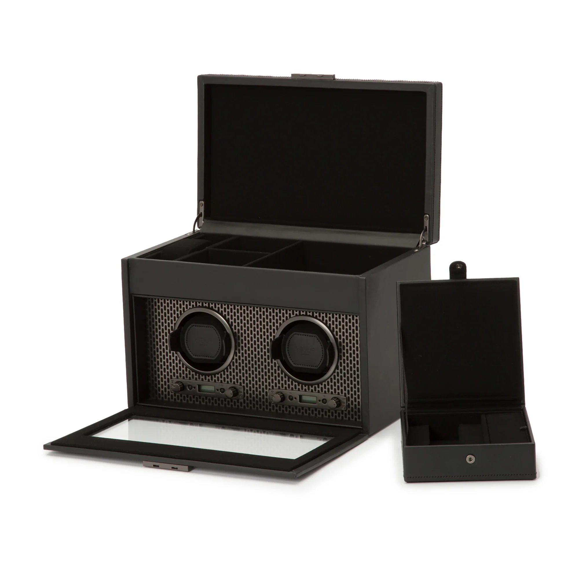 WOLF Axis Double Watch Winder with Storage | Powder Coat - Image 4