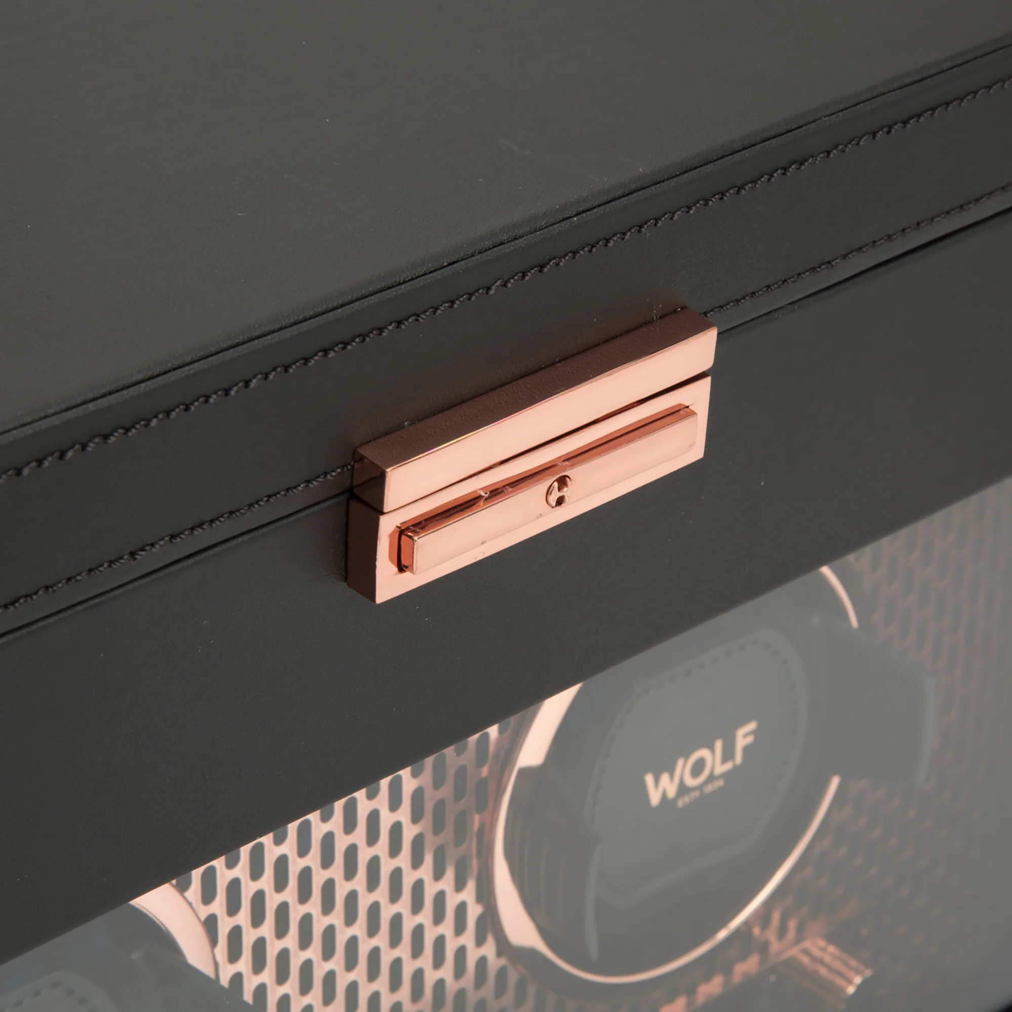 WOLF Axis Double Watch Winder with Storage | Copper - Image 6