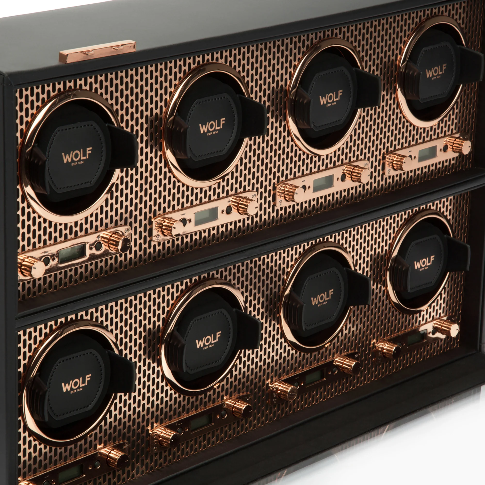 WOLF Axis 8 Piece Watch Winder | Copper - Image 4