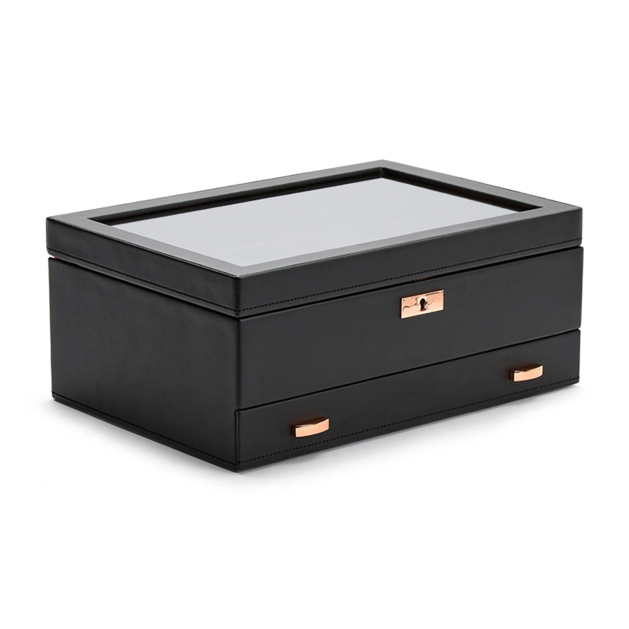 WOLF Axis 10 Piece Watch Box with Drawer | Copper - Image 3