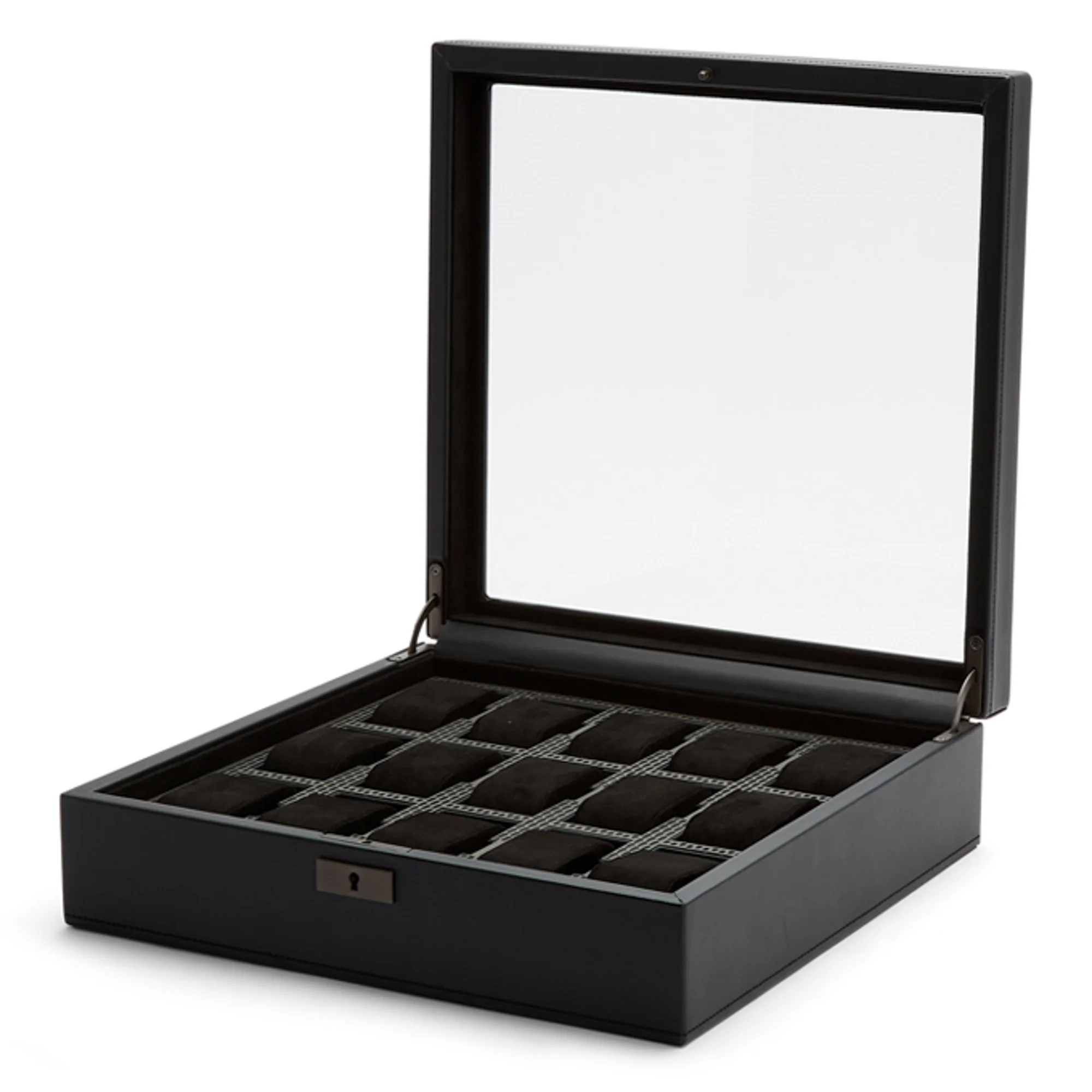 WOLF Axis 15 Piece Watch Box | Powder Coat