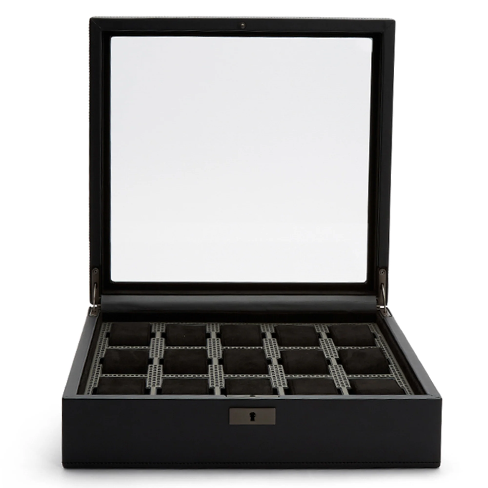WOLF Axis 15 Piece Watch Box | Powder Coat - Image 4