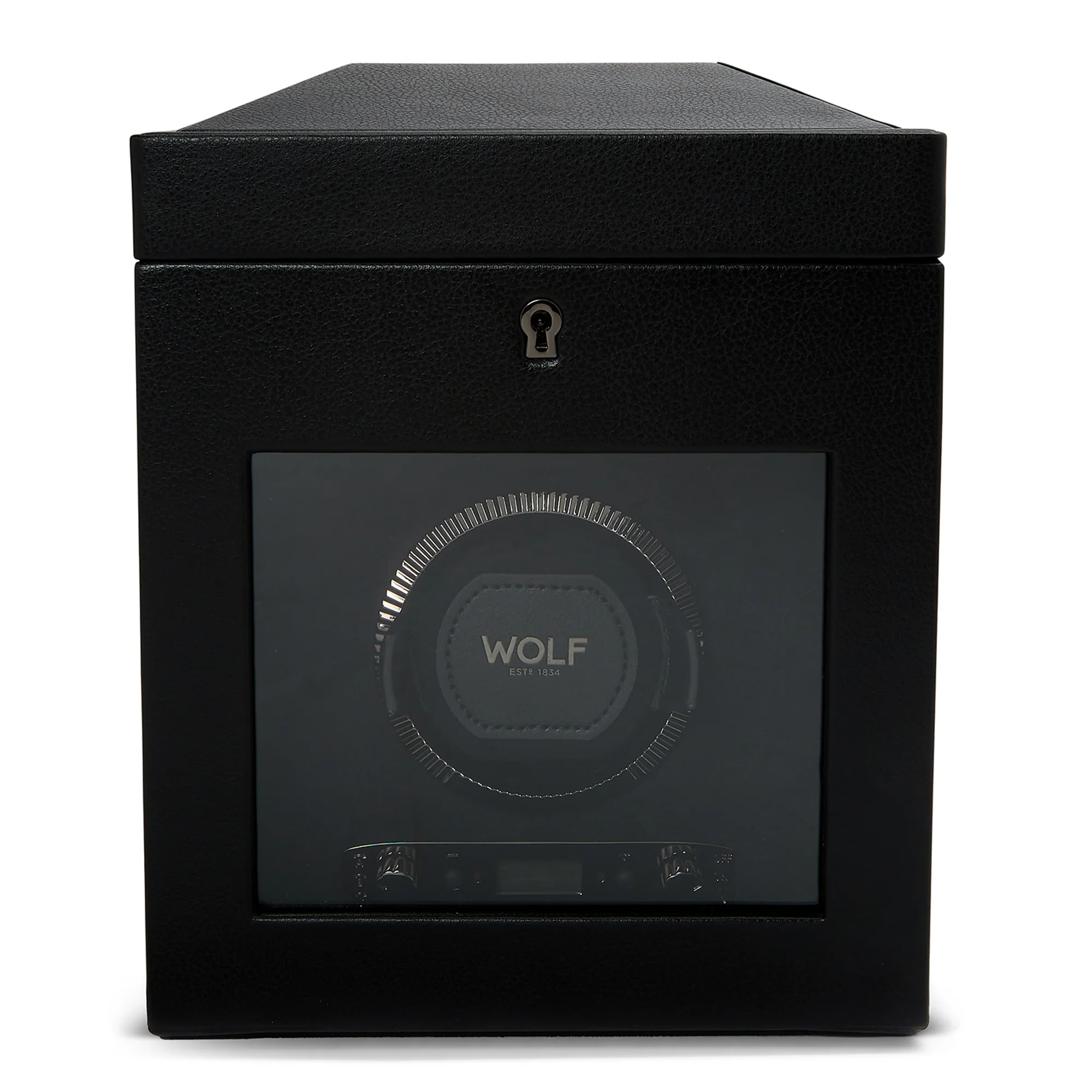 WOLF British Racing Single Watch Winder with Storage | Black - Image 4