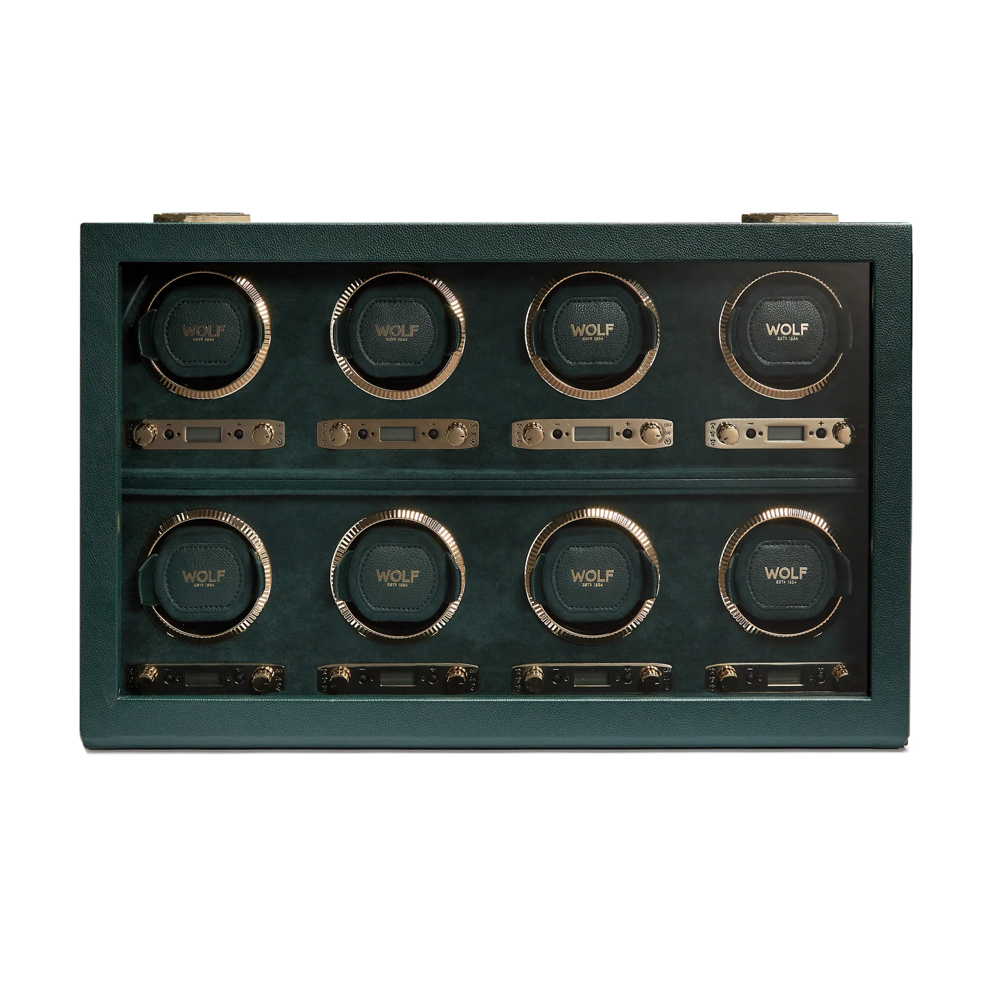 WOLF British Racing 8 Piece Watch Winder | Green - Image 2