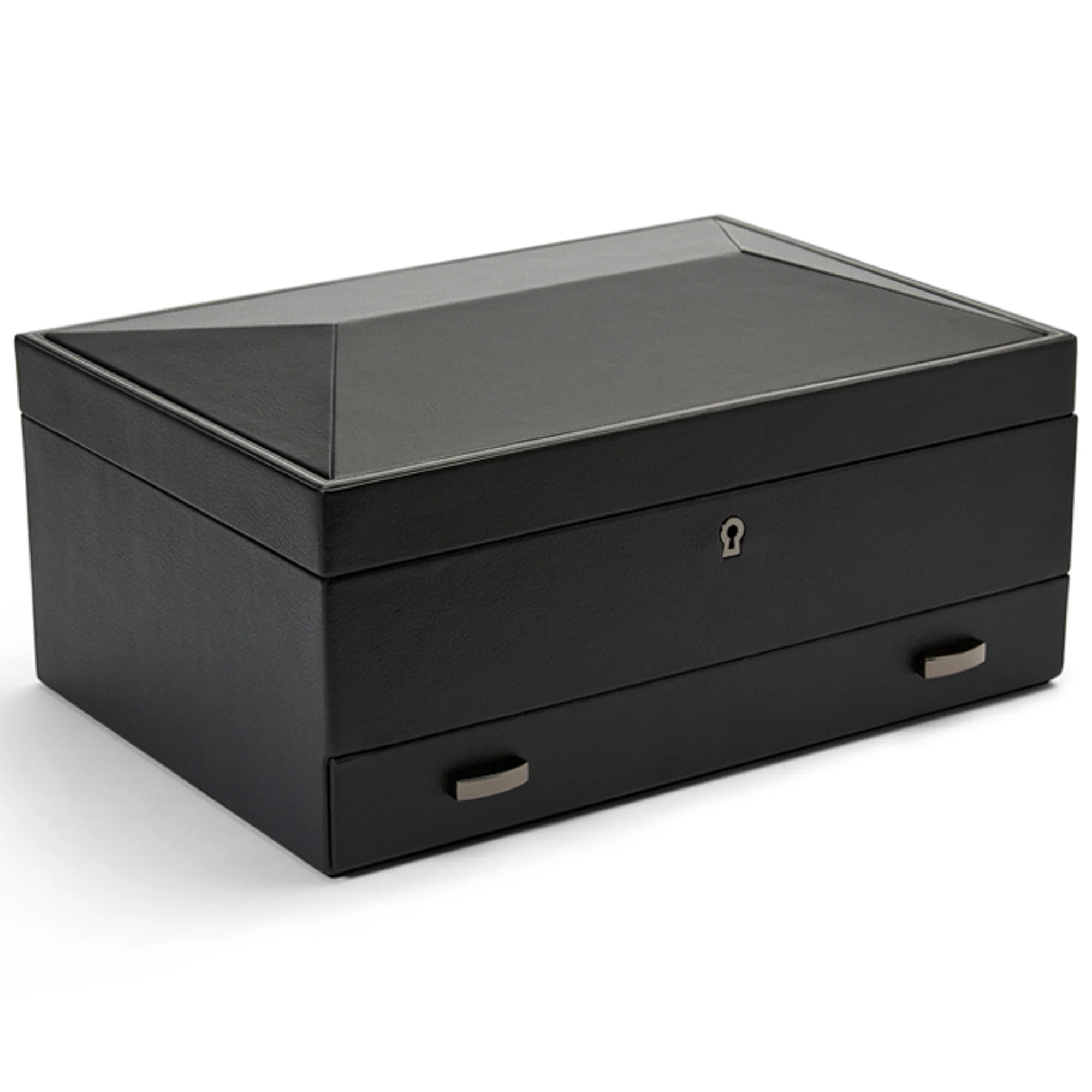 WOLF British Racing 10 Piece Watch Box with Storage | Black - Image 3