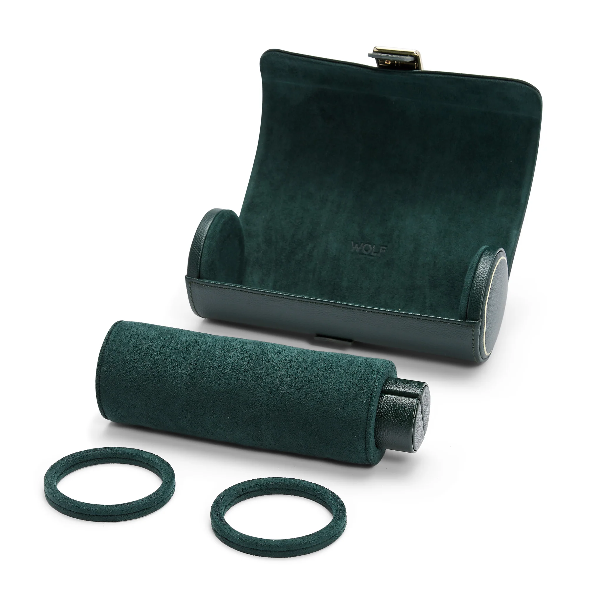 WOLF British Racing Triple Watch Roll | Green - Image 4