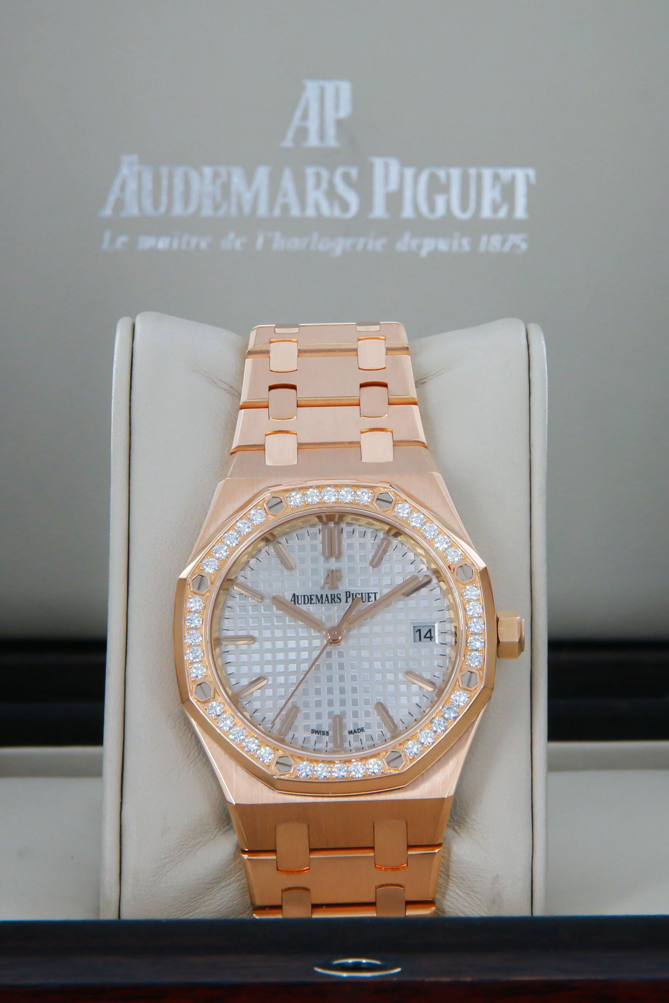 AUDEMARS PIGUET ROYAL OAK 37MM (20BP) #15451O (FACTORY DIAMOND BEZEL) - Image 5
