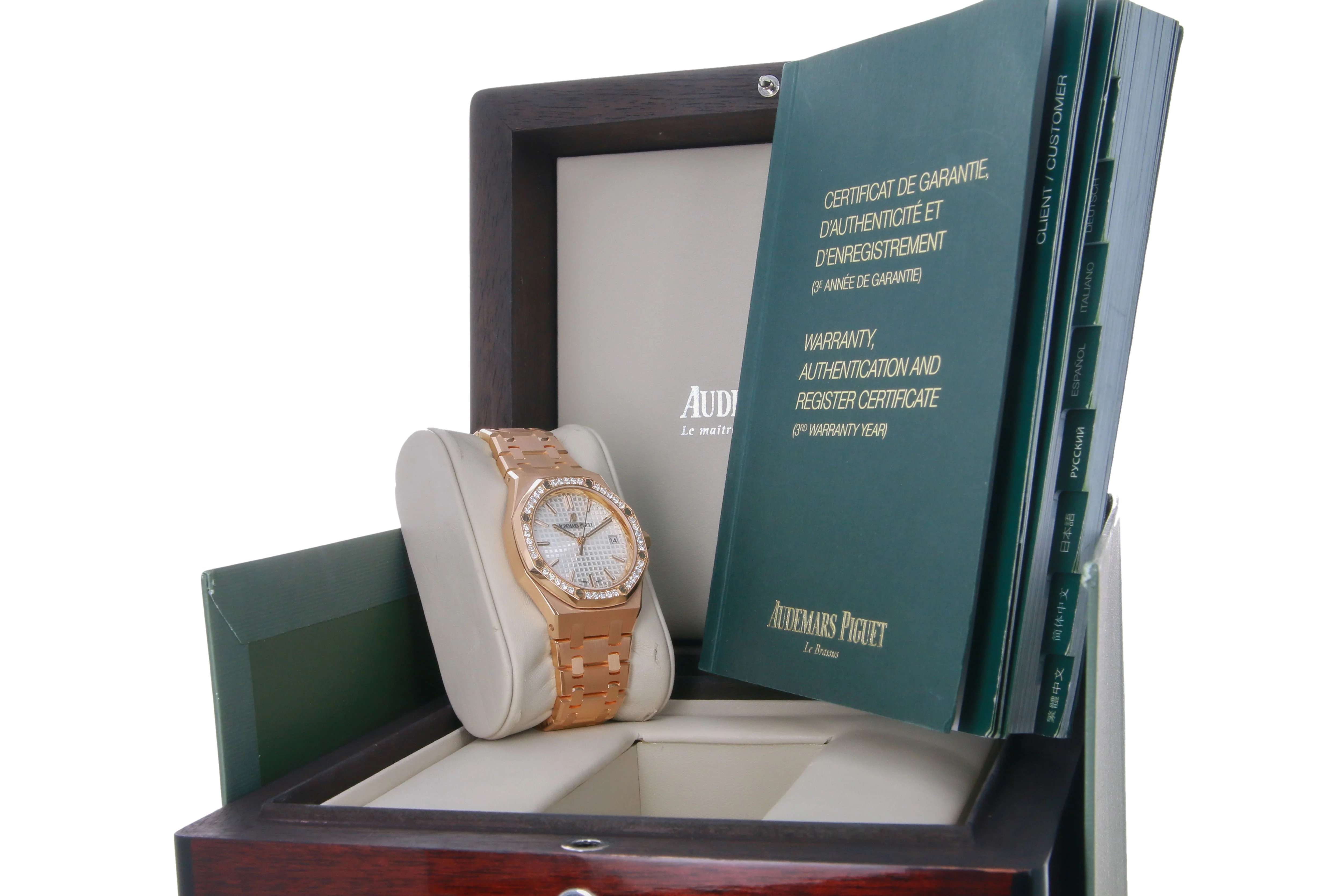 AUDEMARS PIGUET ROYAL OAK 37MM (20BP) #15451O (FACTORY DIAMOND BEZEL) - Image 7