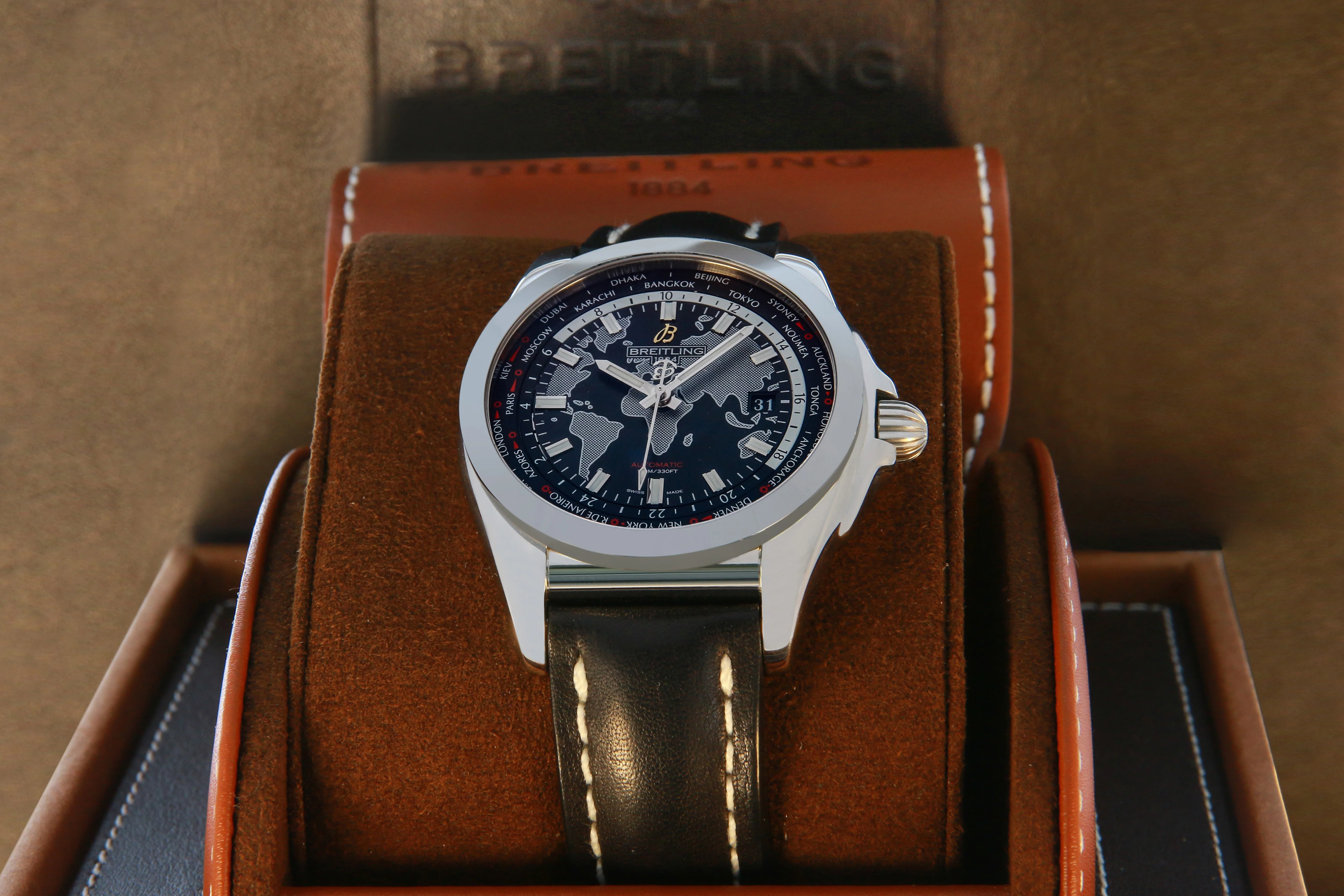 BREITLING GALACTIC WORLDTIMER 44MM (BP) #WB3510 - Image 3