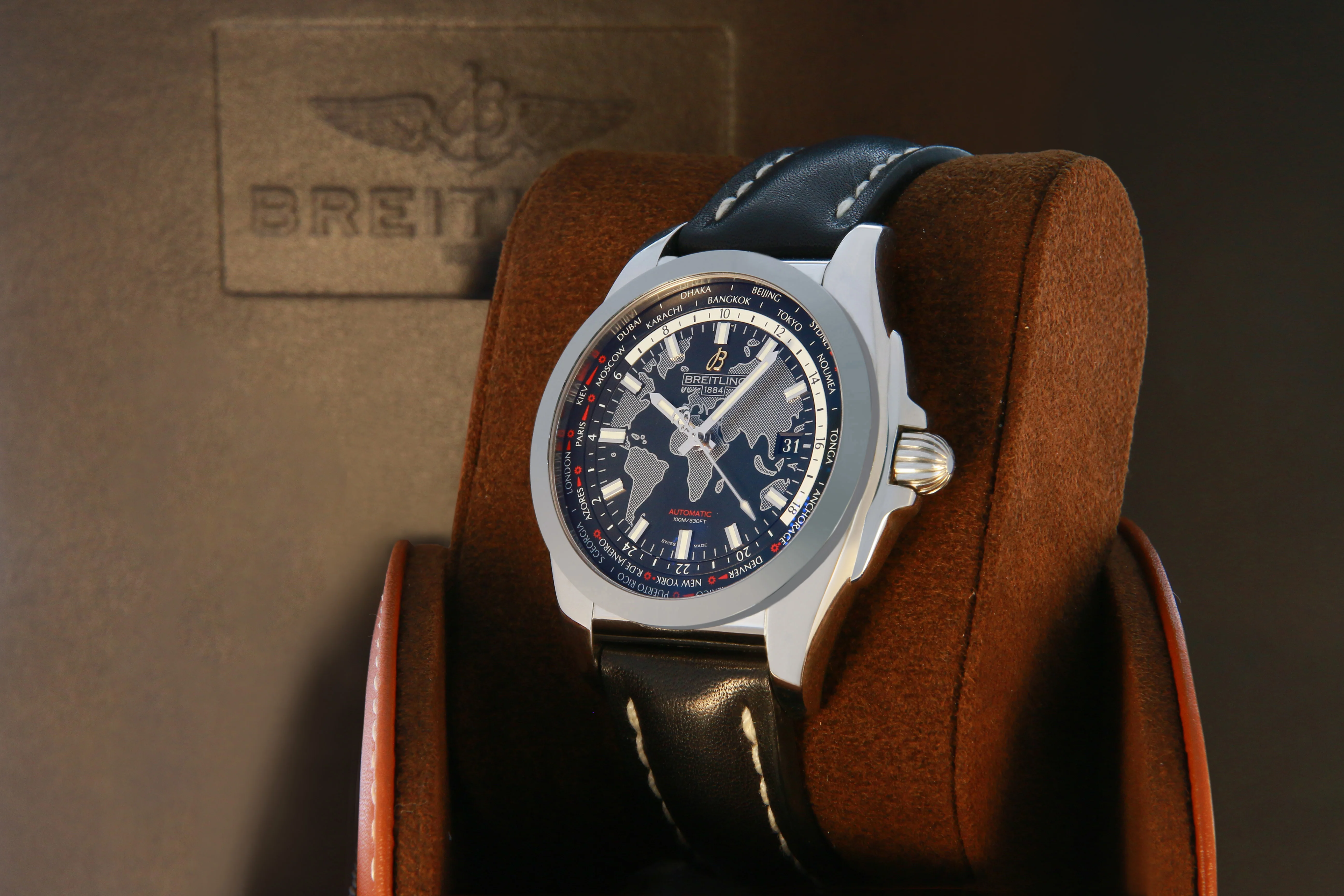 BREITLING GALACTIC WORLDTIMER 44MM (BP) #WB3510 - Image 4