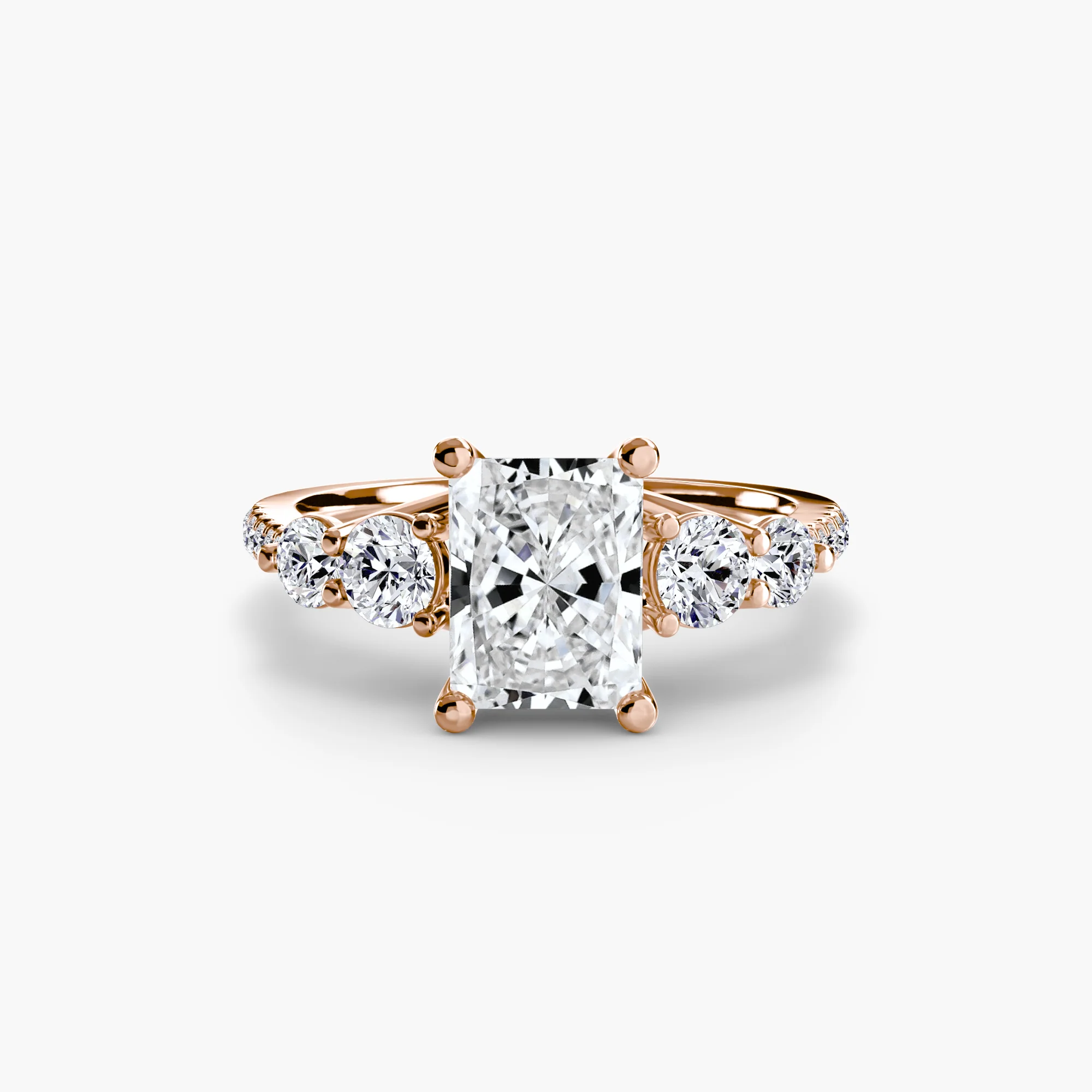 Five Stone Ring with Pavé Band - Image 29