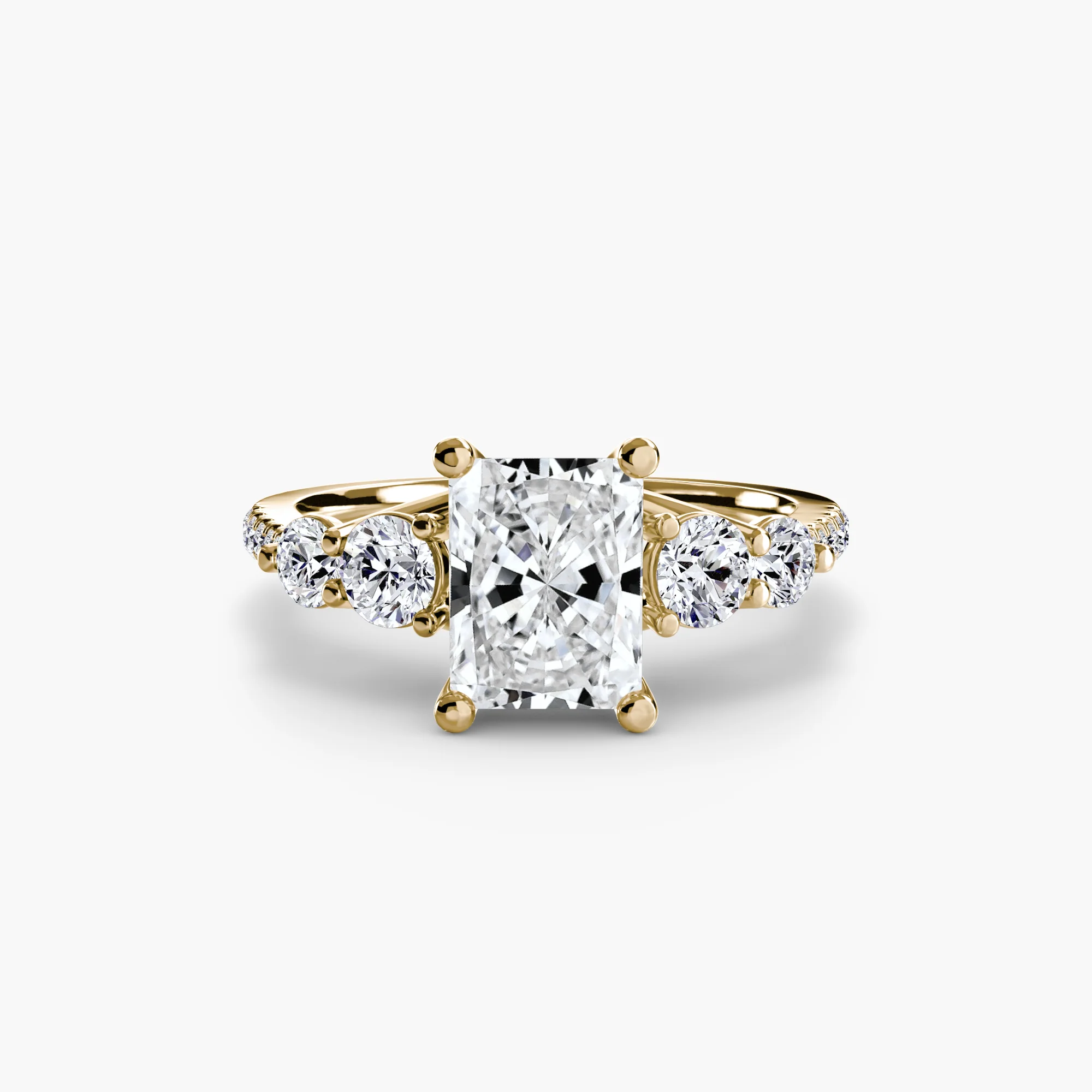 Five Stone Ring with Pavé Band - Image 49