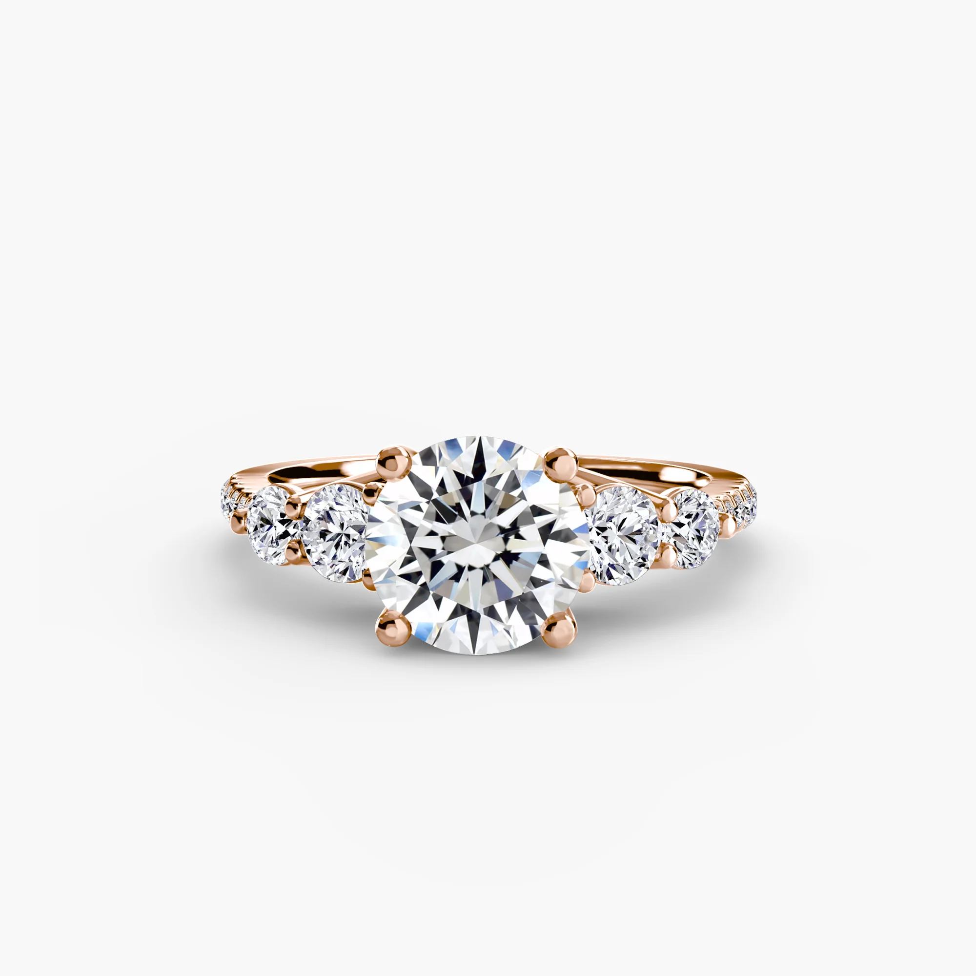 Five Stone Ring with Pavé Band - Image 52