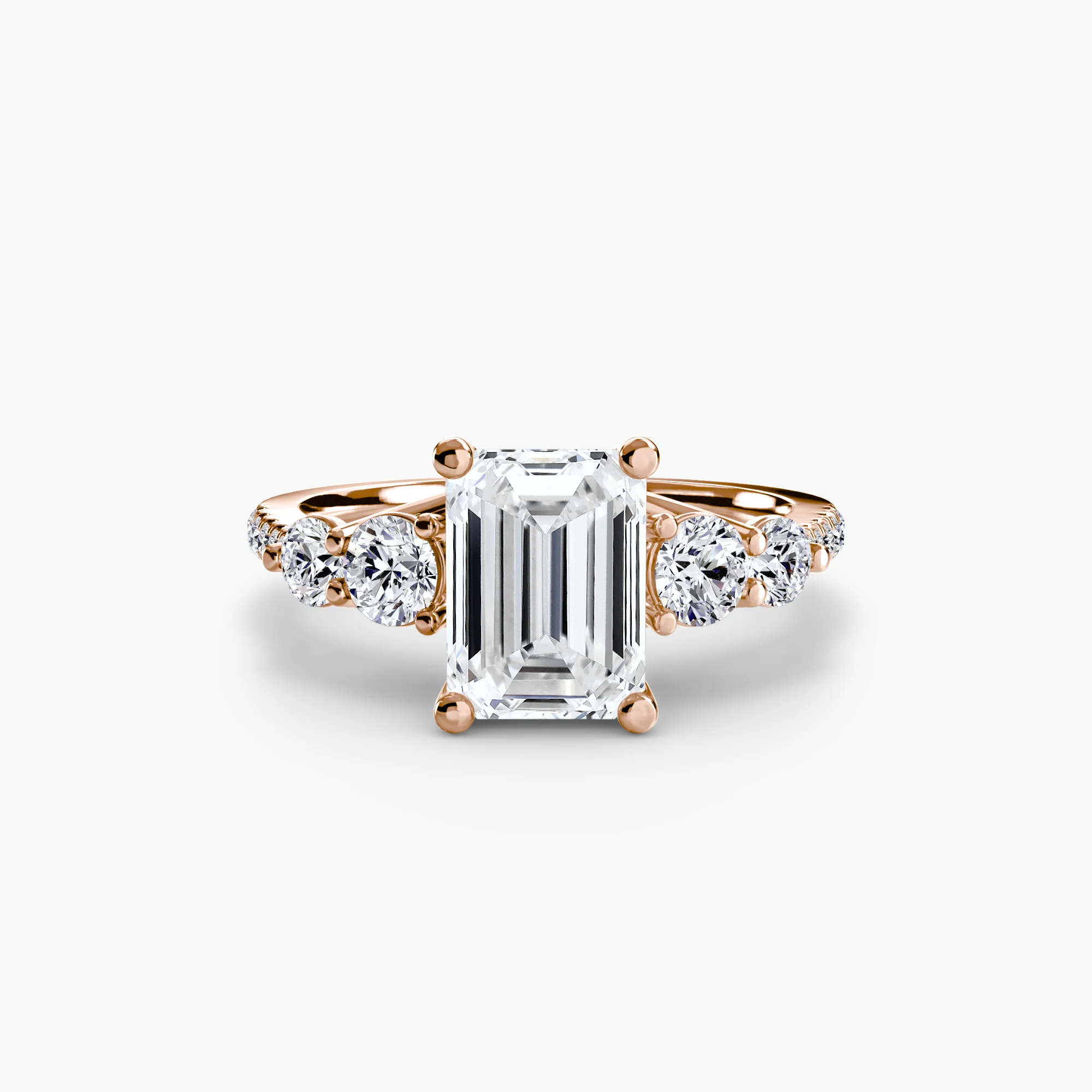 Five Stone Ring with Pavé Band - Image 57