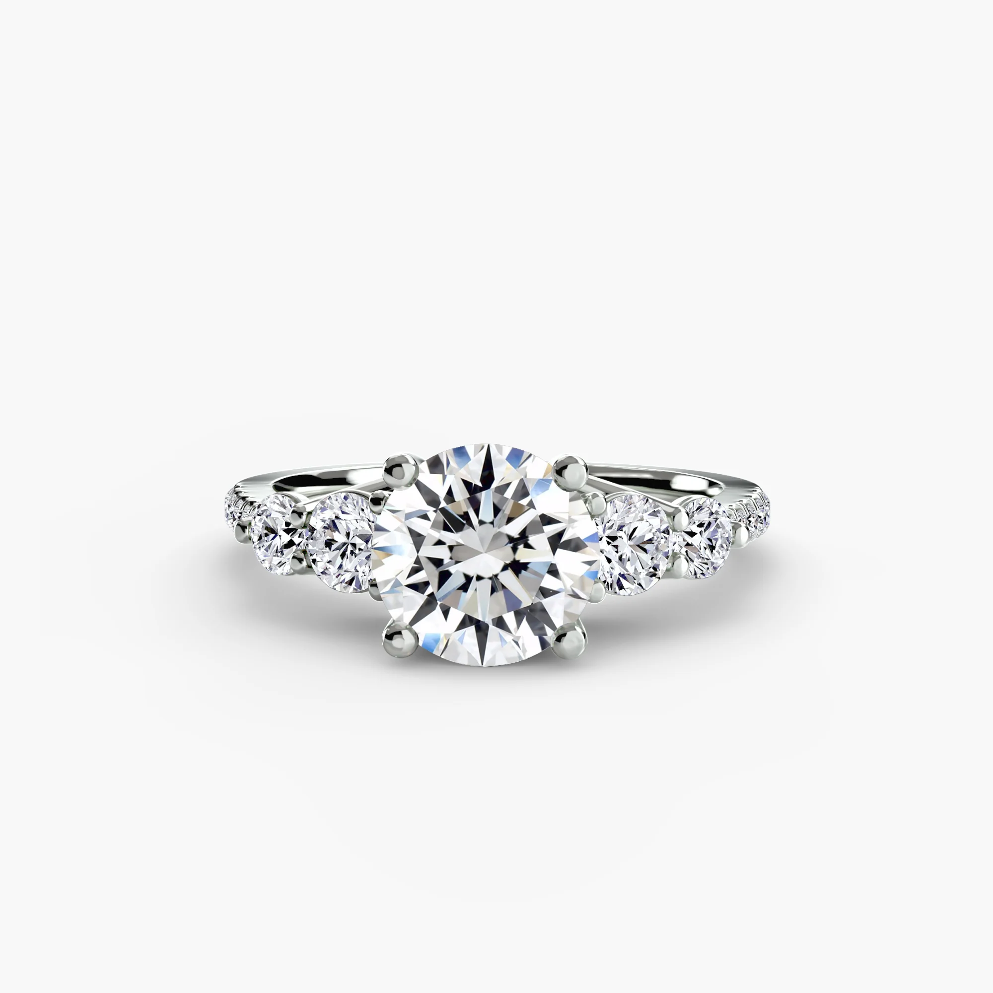 Five Stone Ring with Pavé Band - Image 62