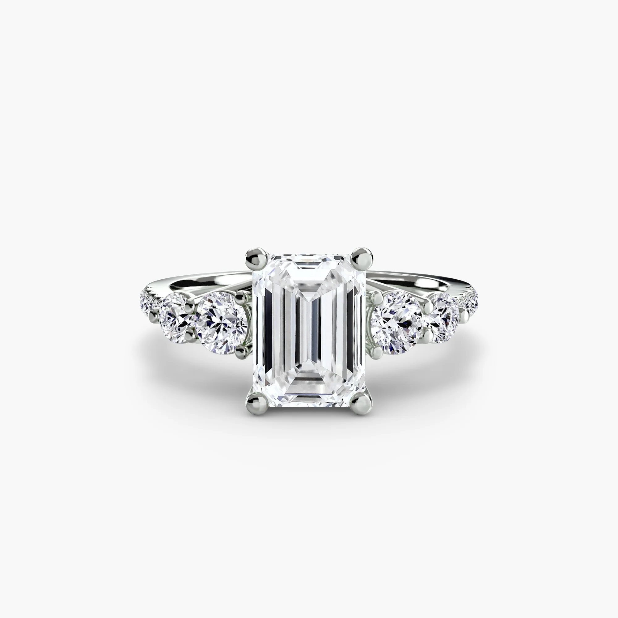 Five Stone Ring with Pavé Band - Image 67