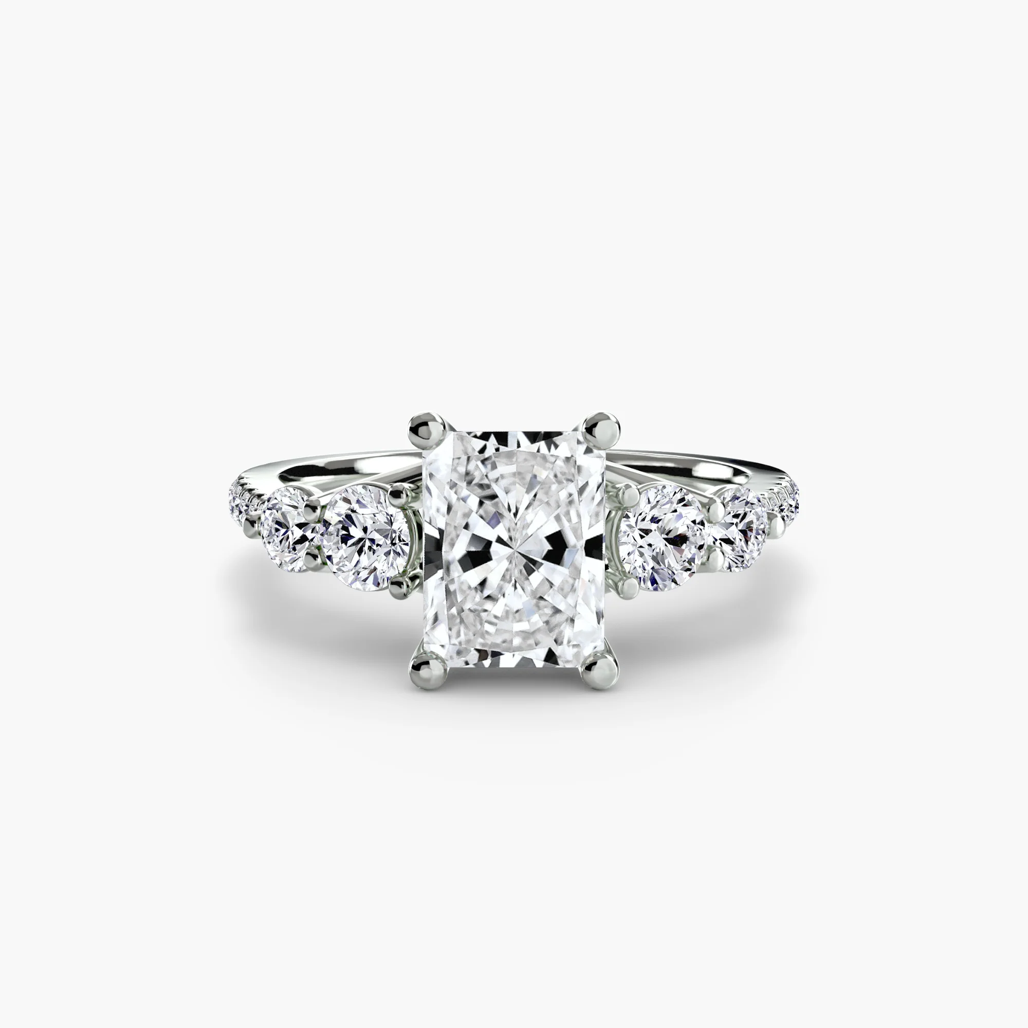 Five Stone Ring with Pavé Band - Image 69
