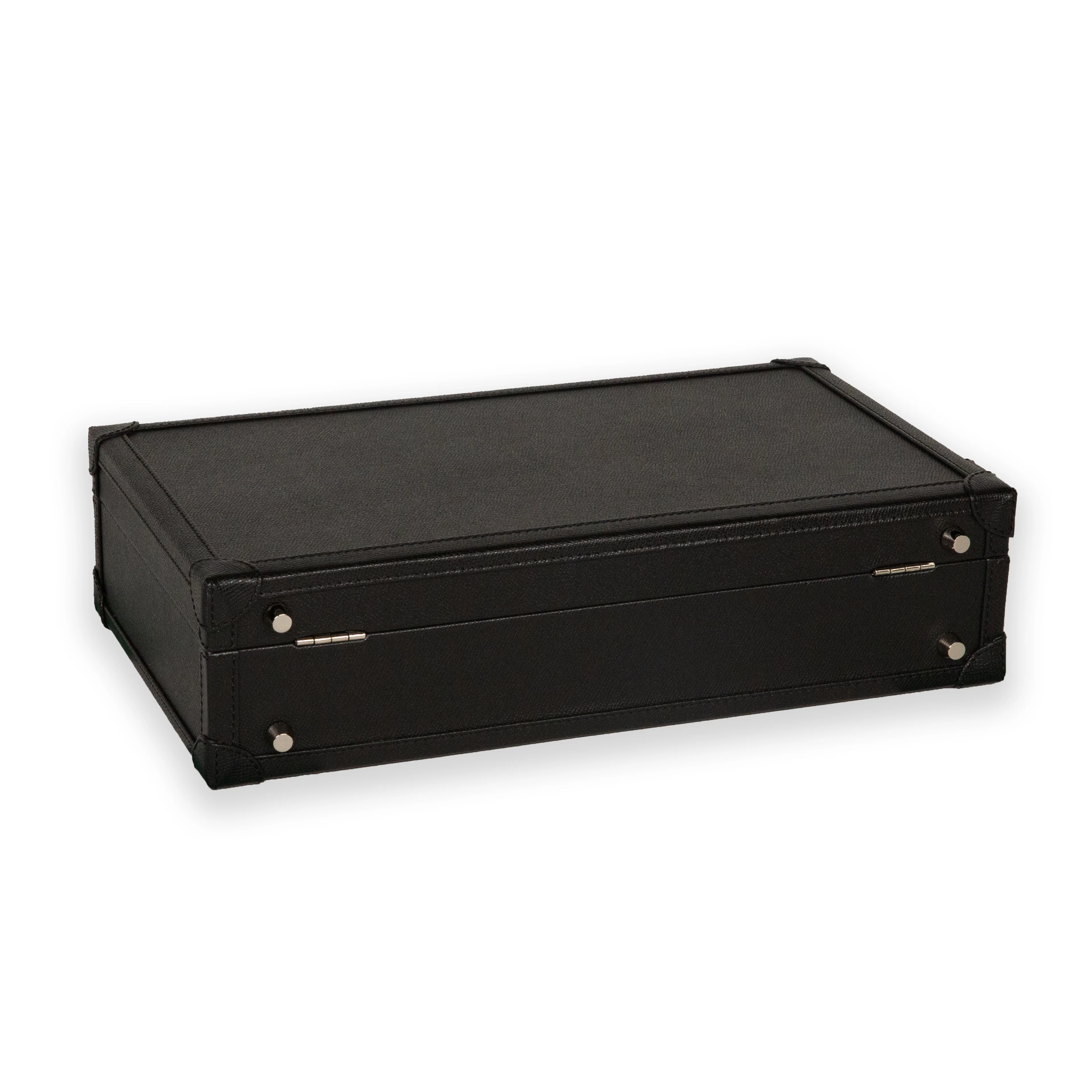 Honoré Ten Piece Watch Trunk | Black/Crimson - Image 6