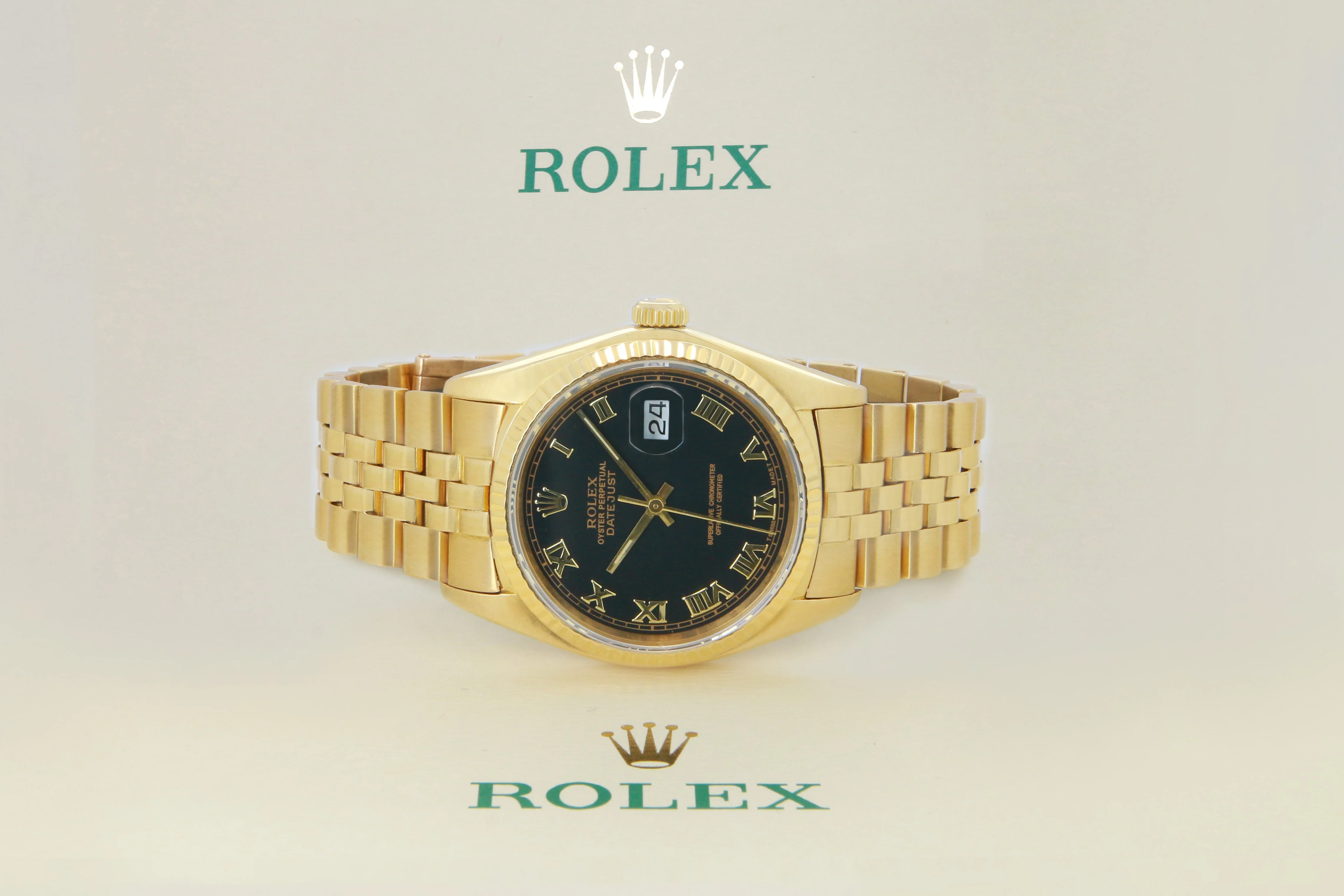 ROLEX DATEJUST 36MM (18K YELLOW GOLD) - Image 4