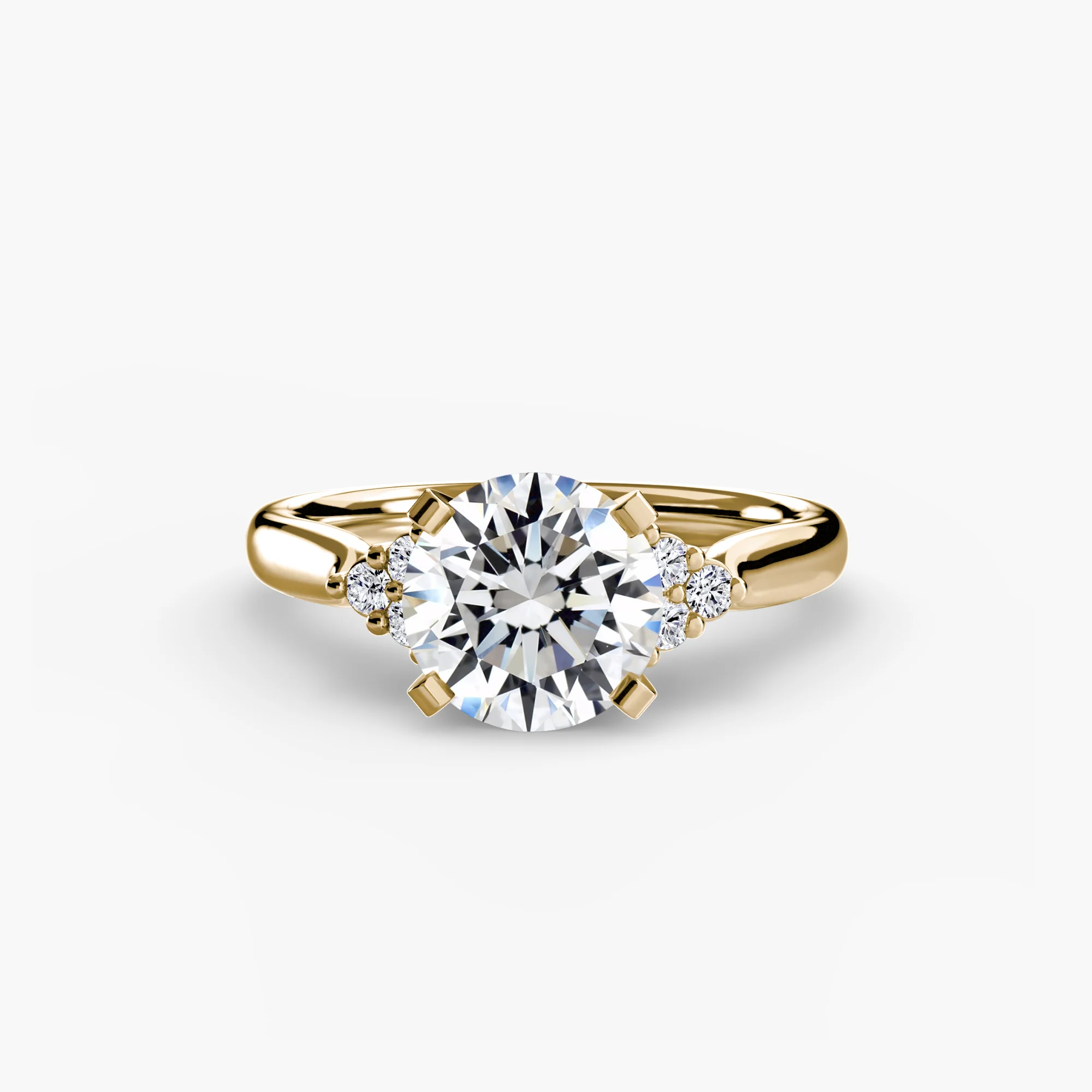 Solitaire with Cluster Shoulders 2 - Image 12