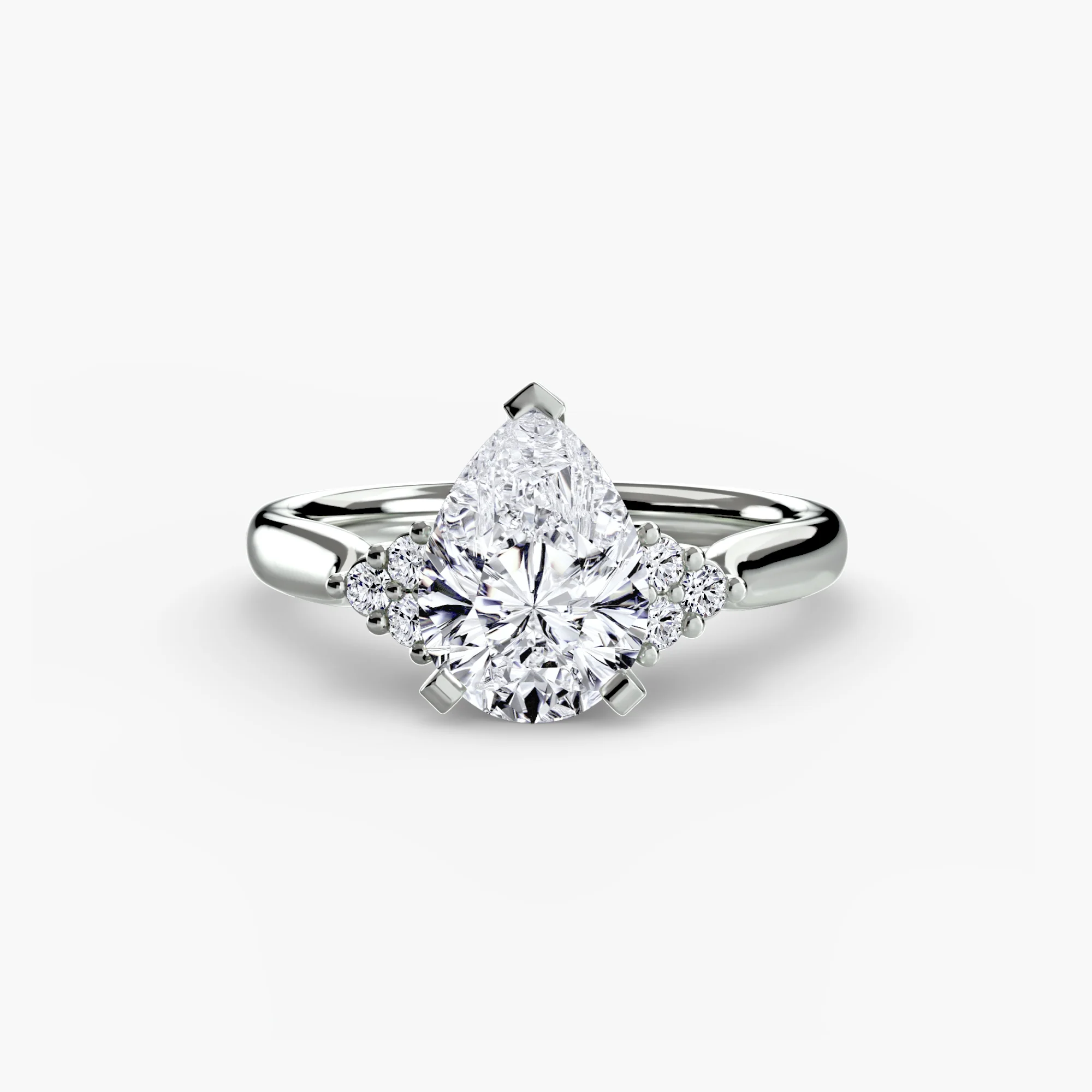 Solitaire with Cluster Shoulders 2 - Image 36