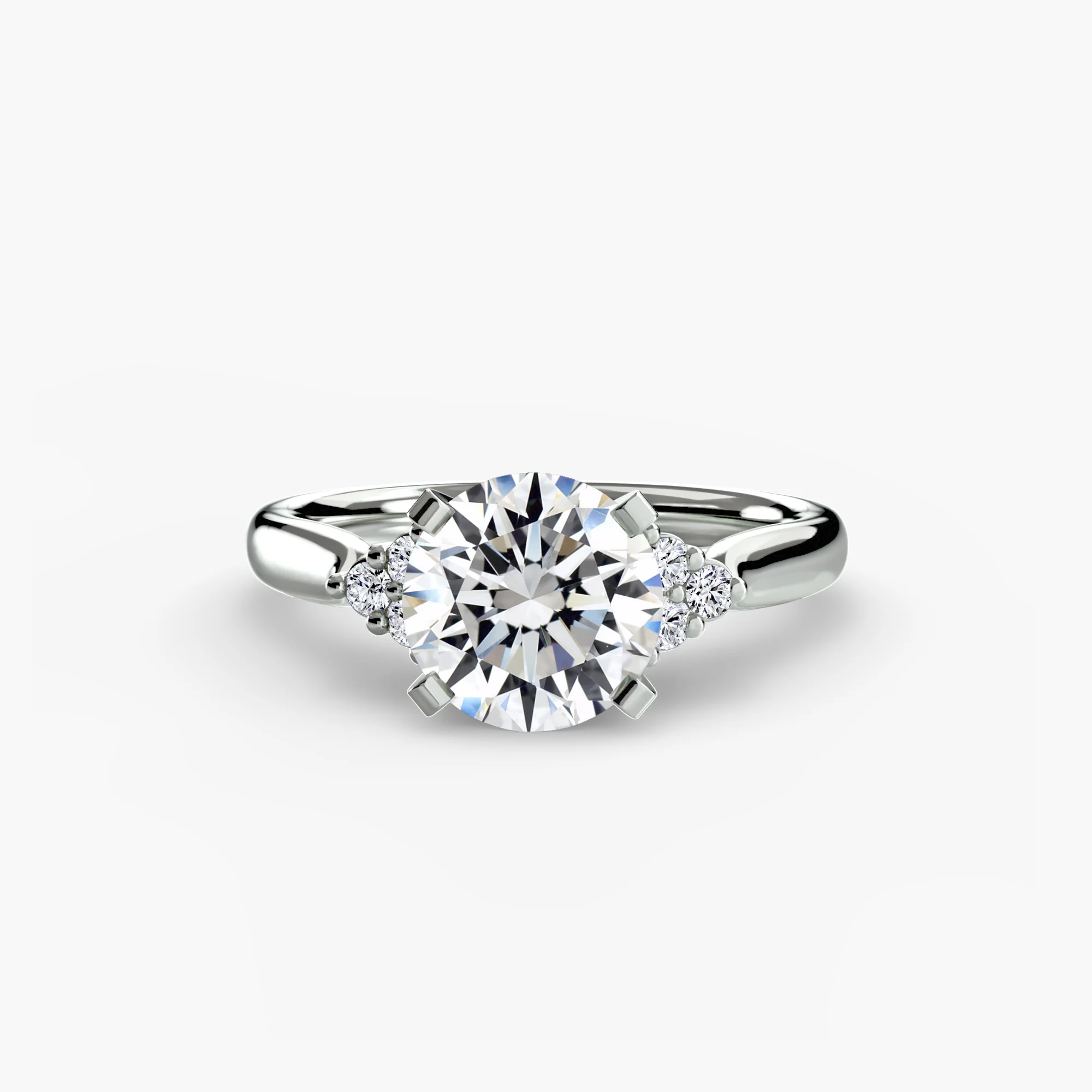 Solitaire with Cluster Shoulders 2 - Image 62