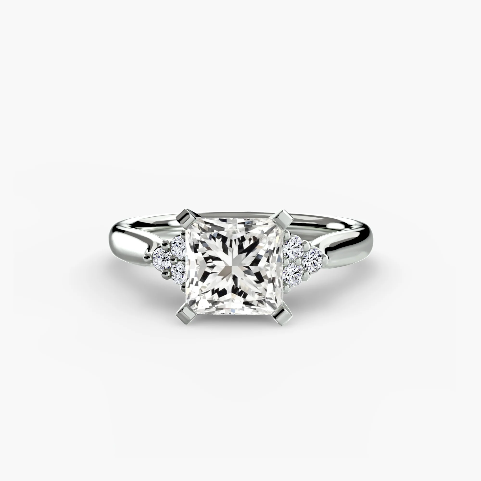 Solitaire with Cluster Shoulders 2 - Image 63