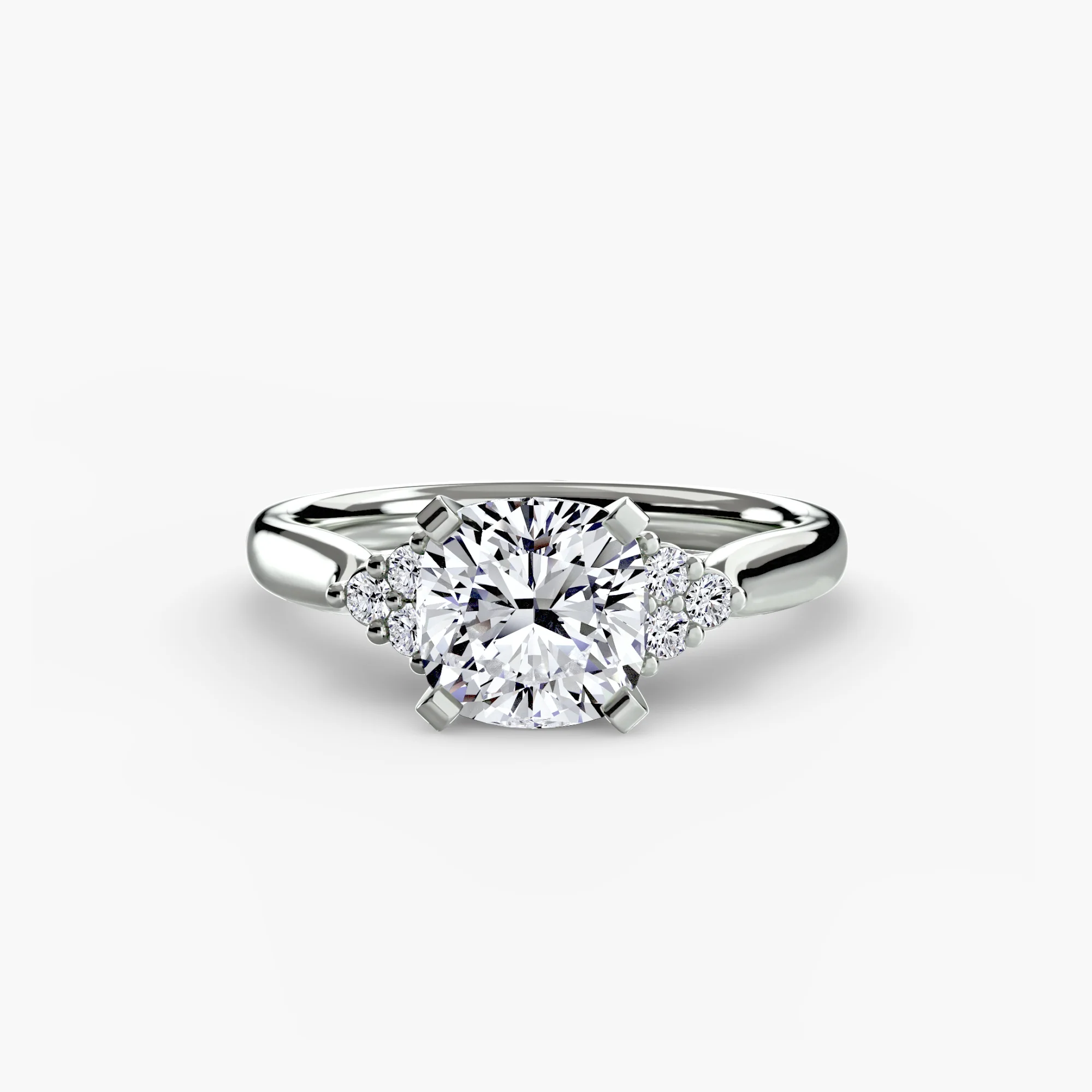 Solitaire with Cluster Shoulders 2 - Image 64
