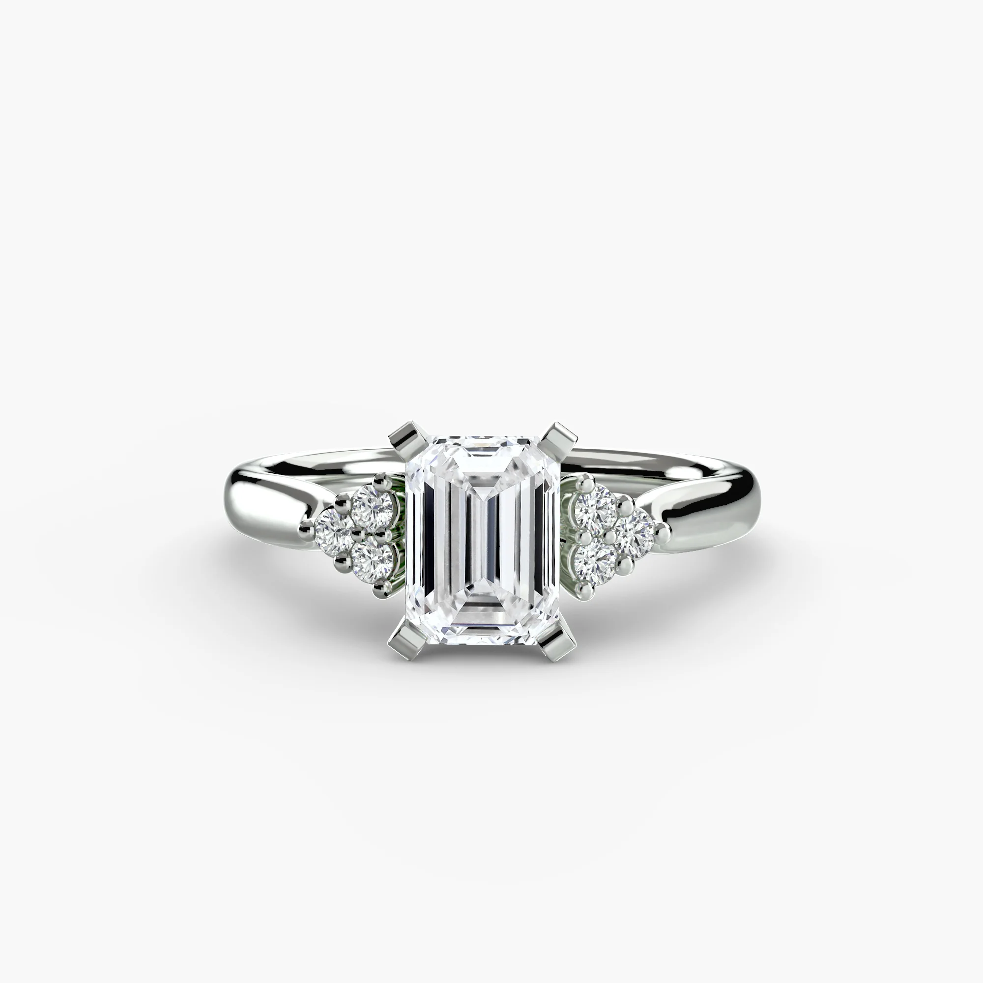 Solitaire with Cluster Shoulders 2 - Image 7