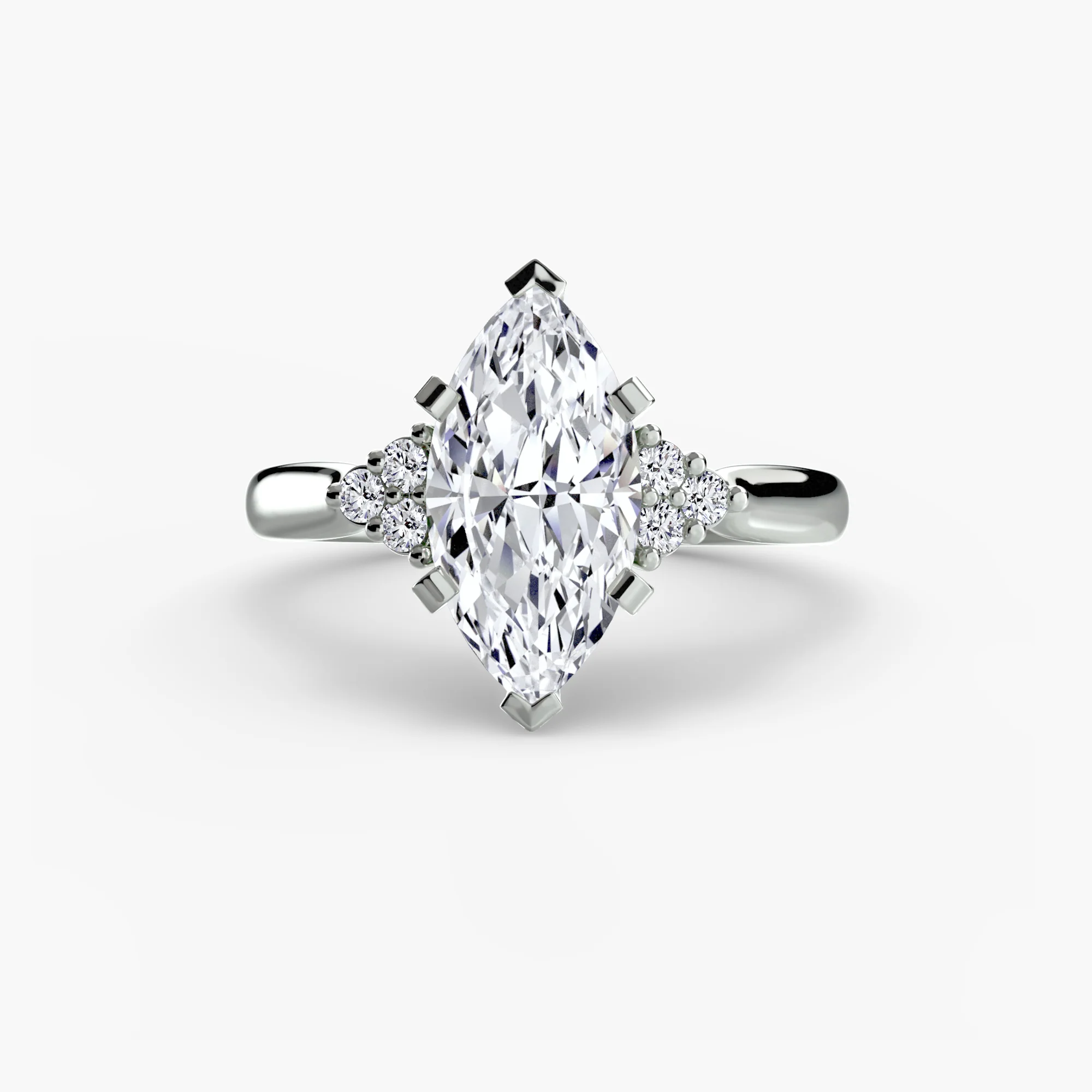 Solitaire with Cluster Shoulders 2 - Image 71