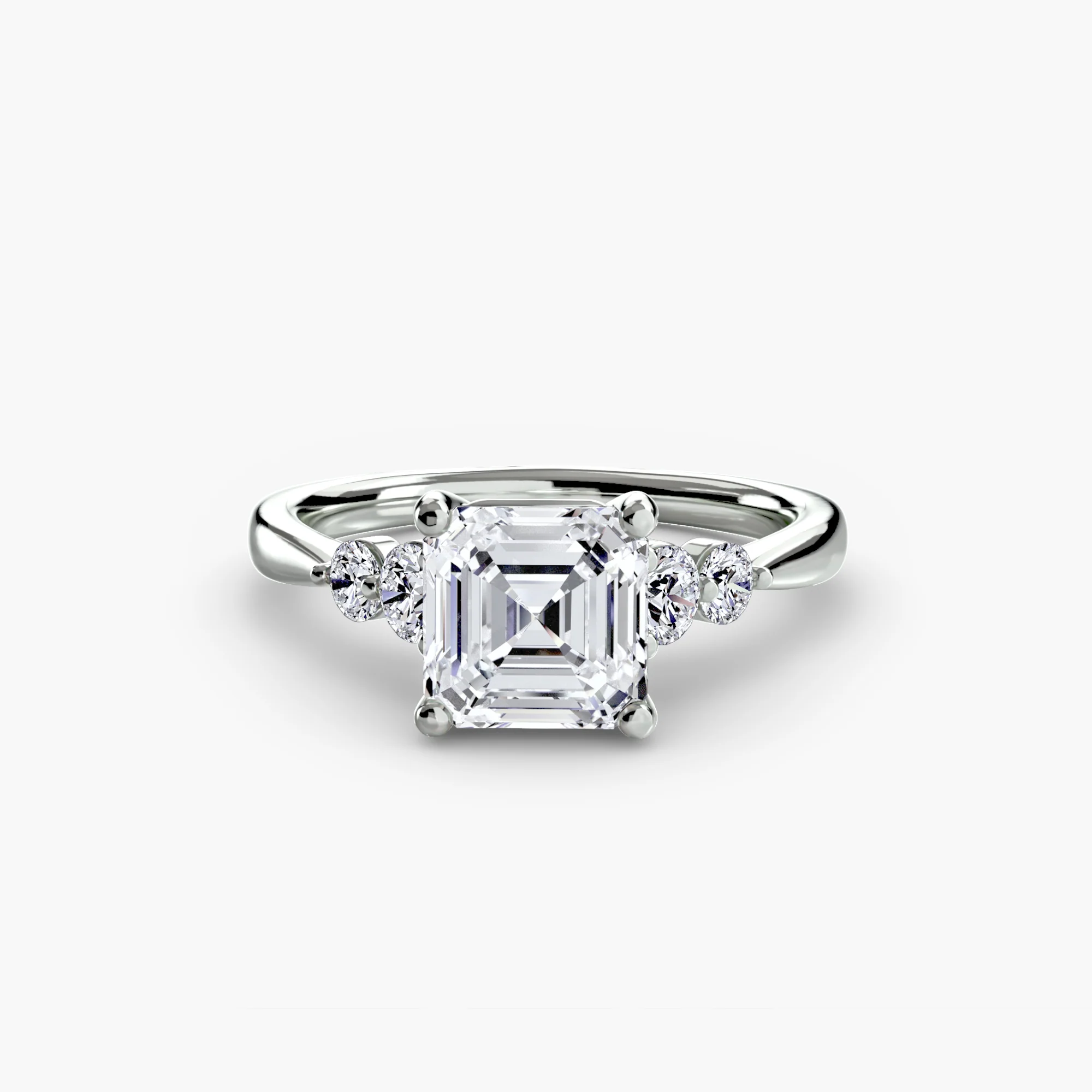 Solitaire with Shoulder Accents 2 - Image 10